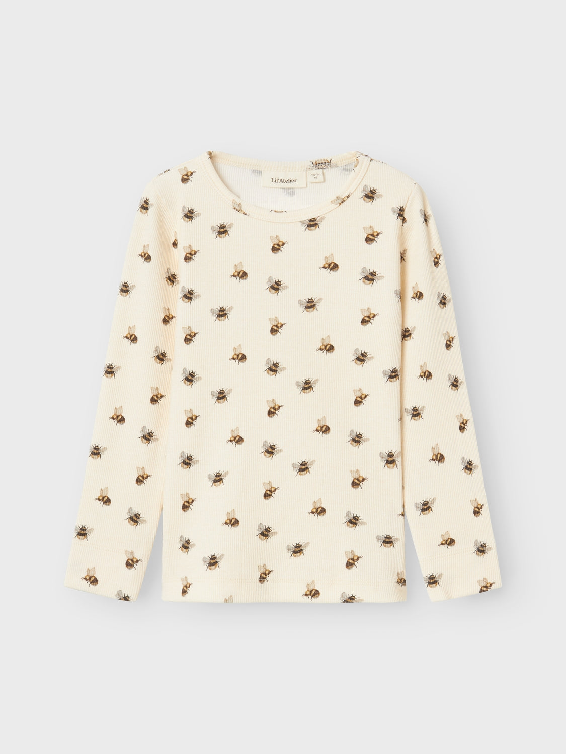 Lil Atelier Gavo Kim Slim Top med Humlebi - Turtledove