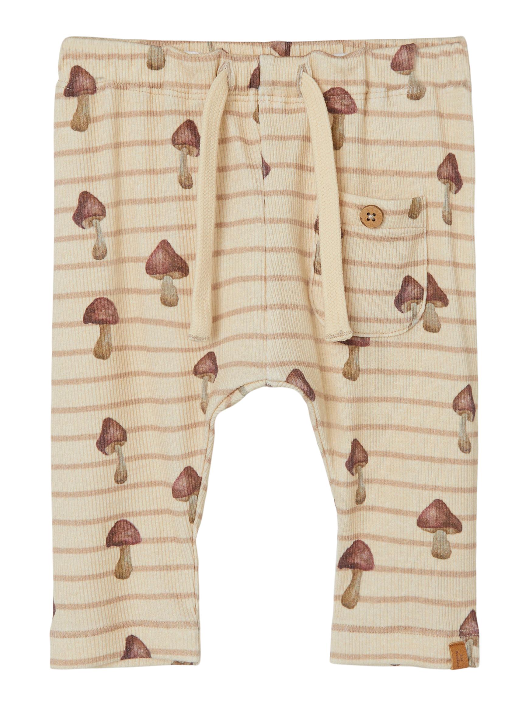 Lil Atelier Geo Loose Pant - Wood Ash