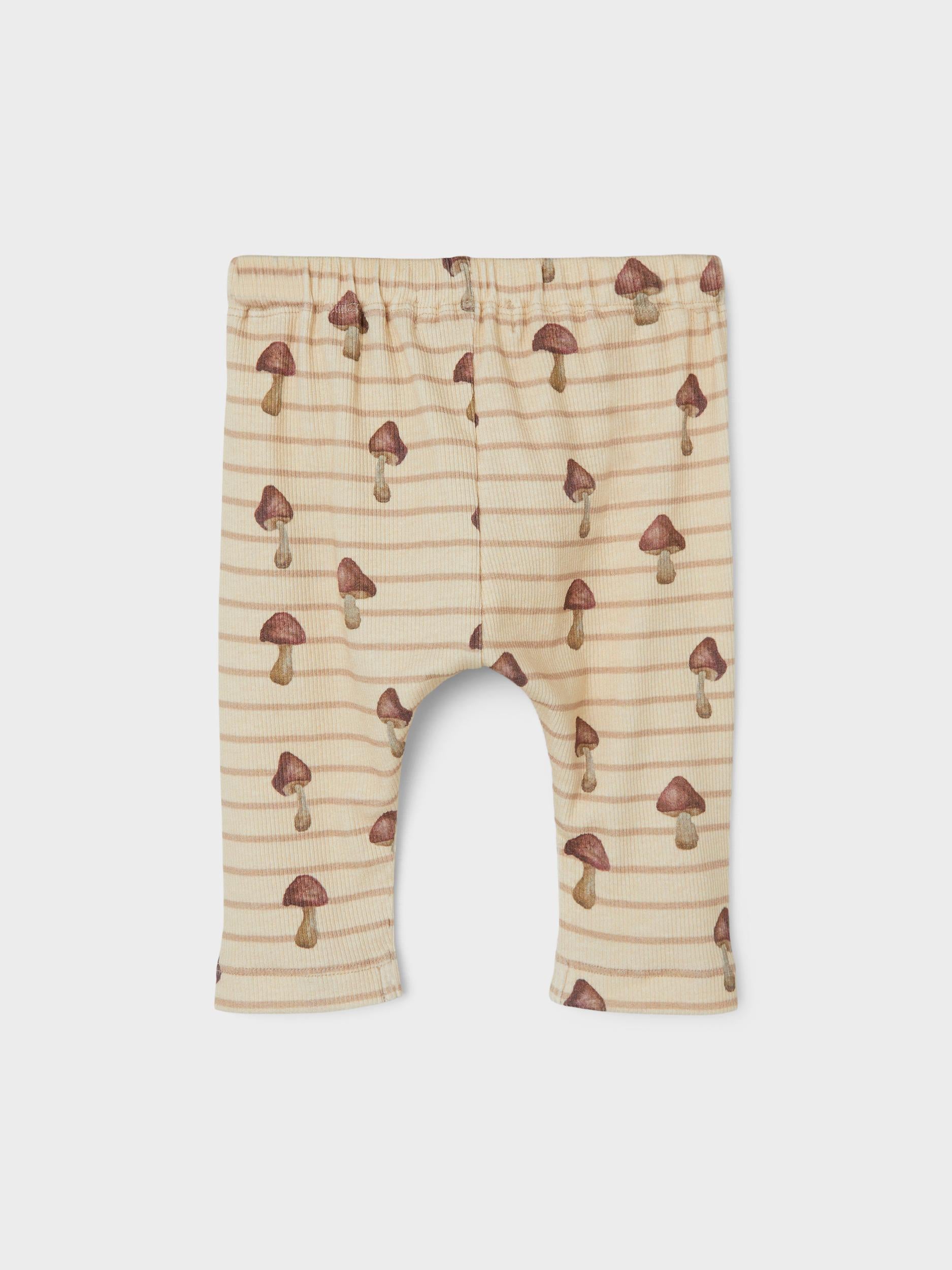 Lil Atelier Geo Loose Pant - Wood Ash