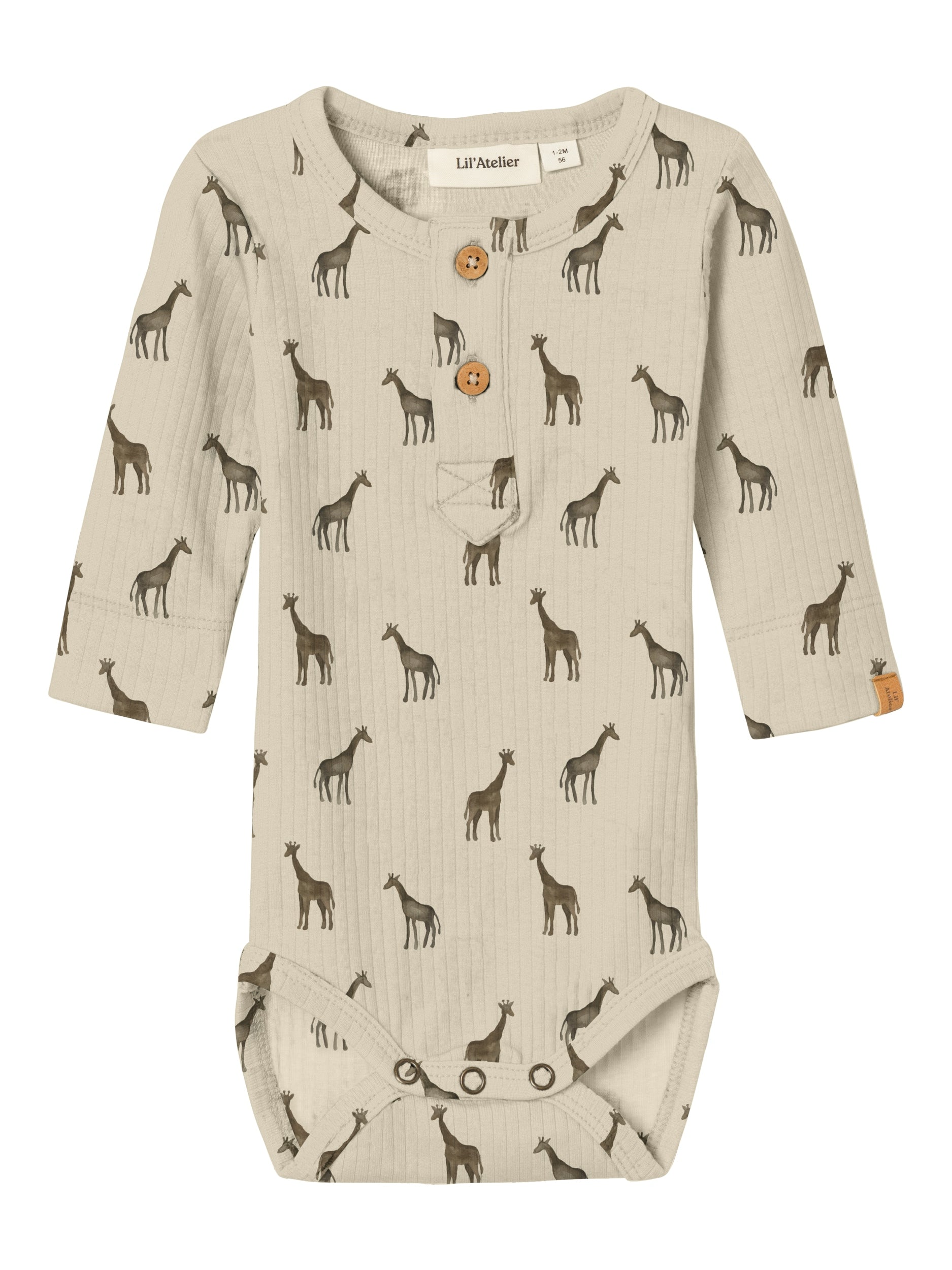Lil Atelier Geo Slim Body - Fog Giraffe