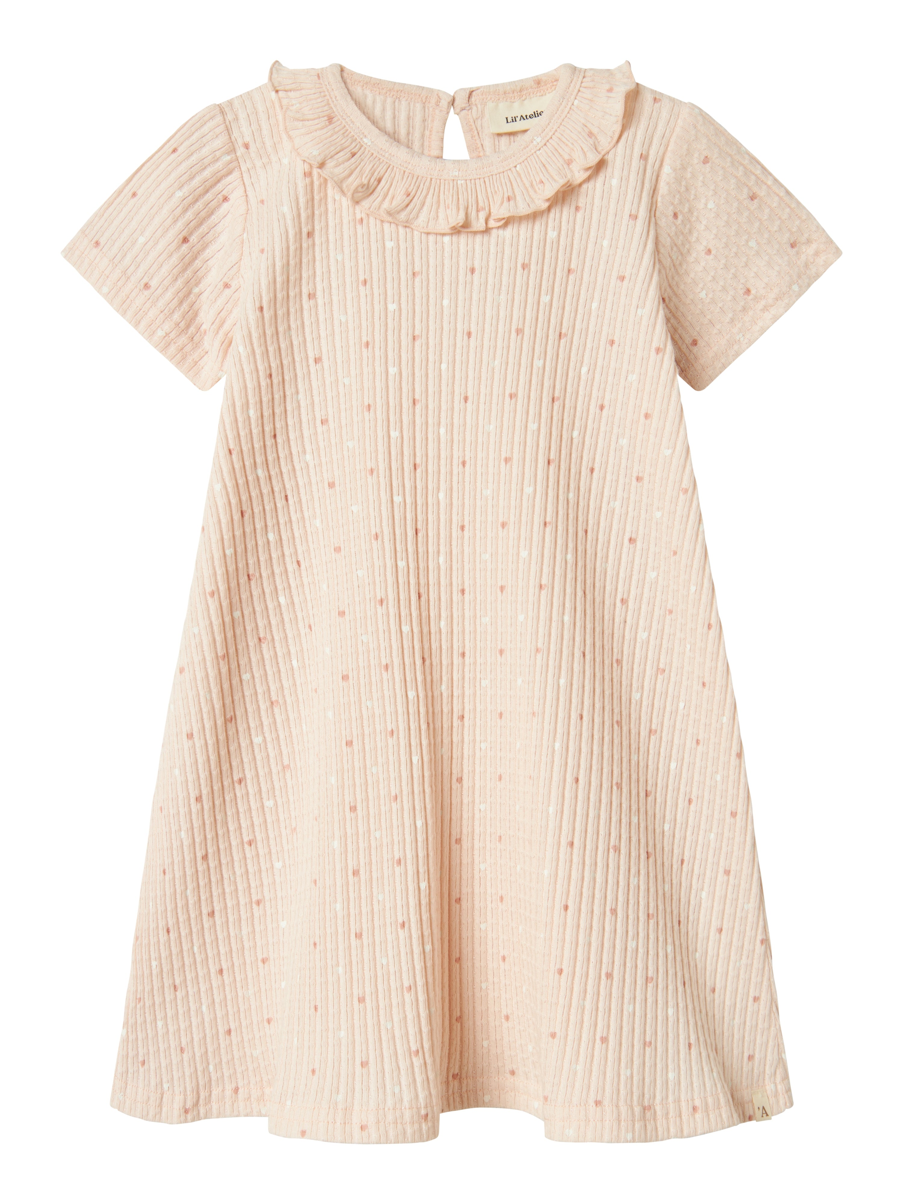 Lil Atelier Hulla Hua SS Dress - Peach Whip