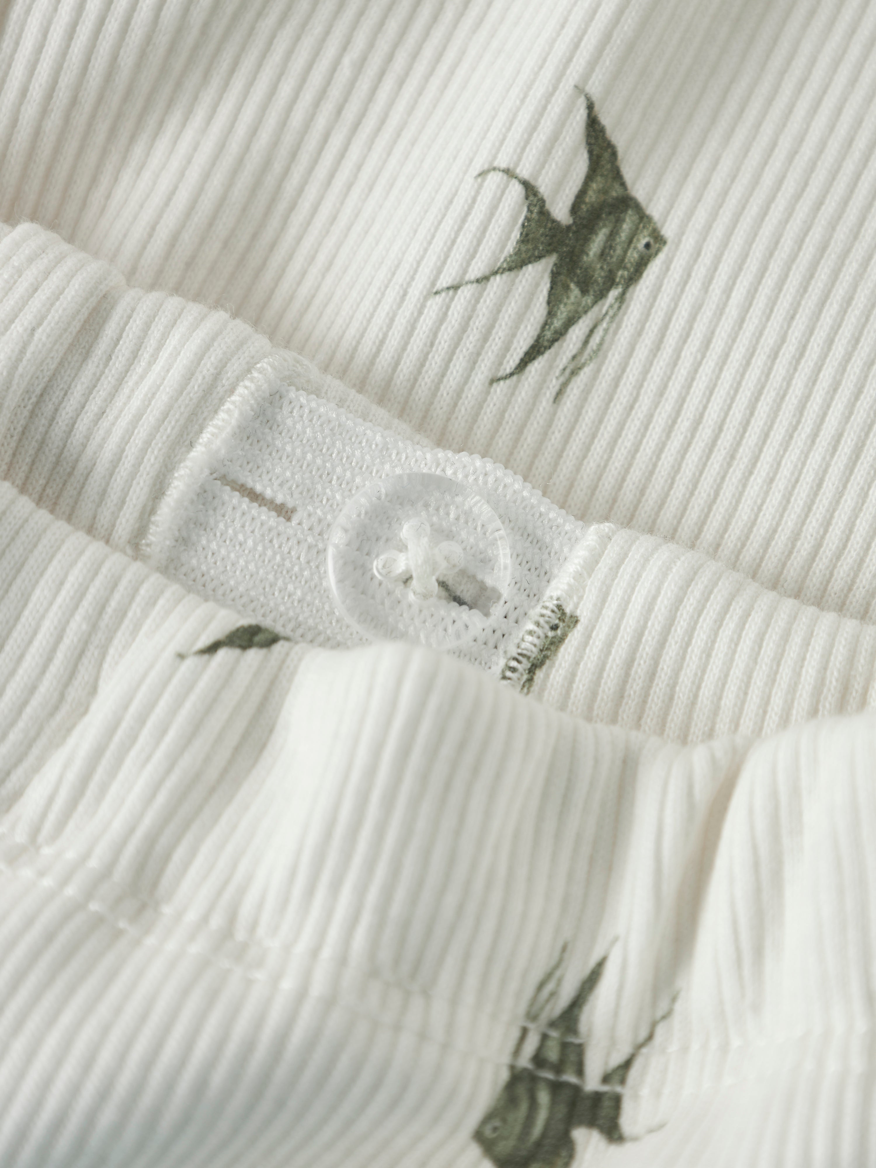 Lil Atelier Lavo Eko Loose Pants - Coconut Milk/Fish