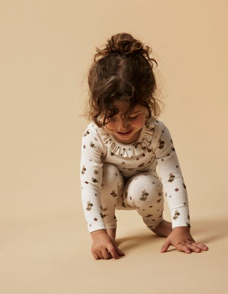 Lil Atelier Lavo Elf Leggings - Coconut Milk