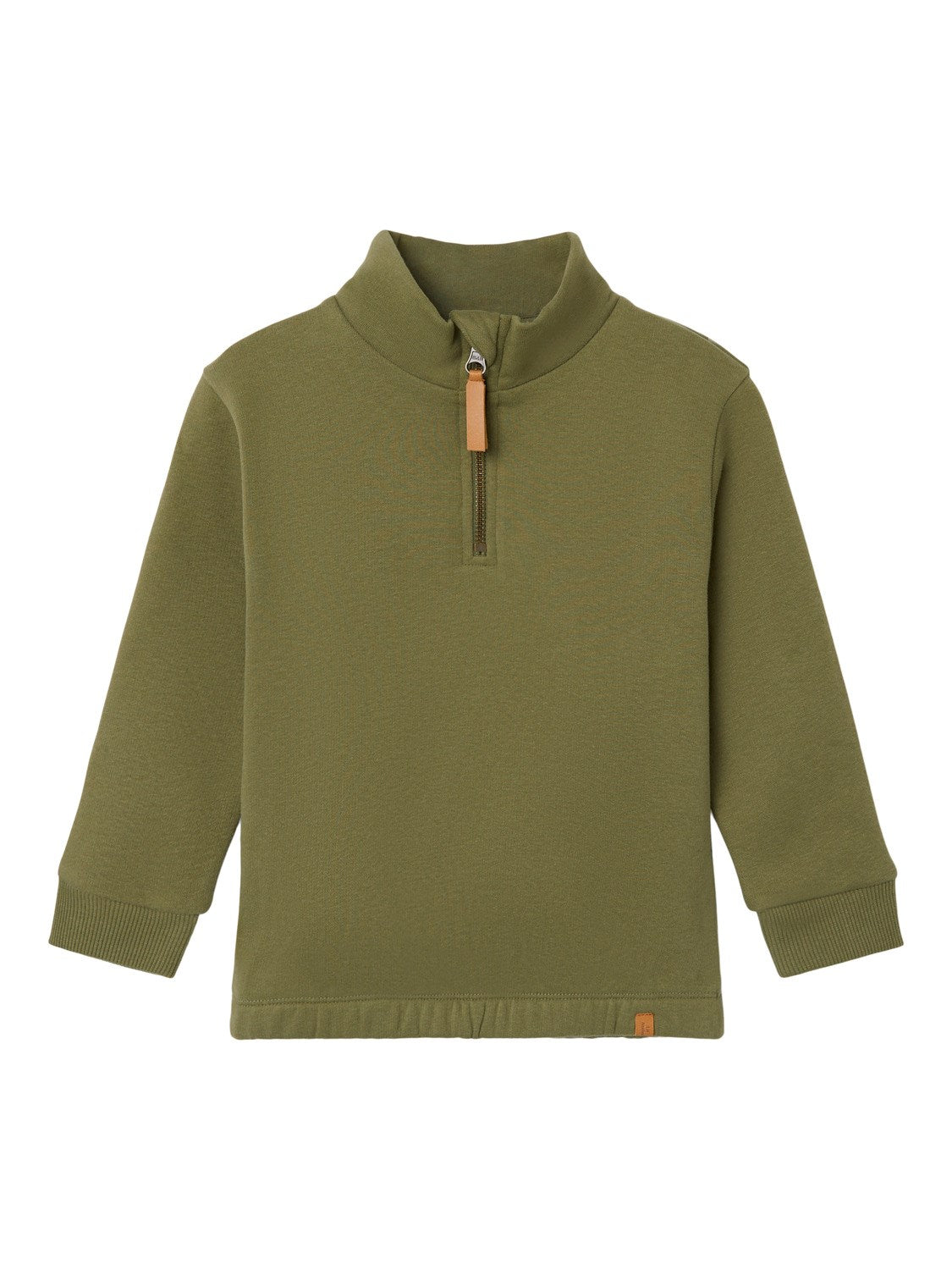 Lil Atelier London Half Zip Sweat Shirt - Loden Green