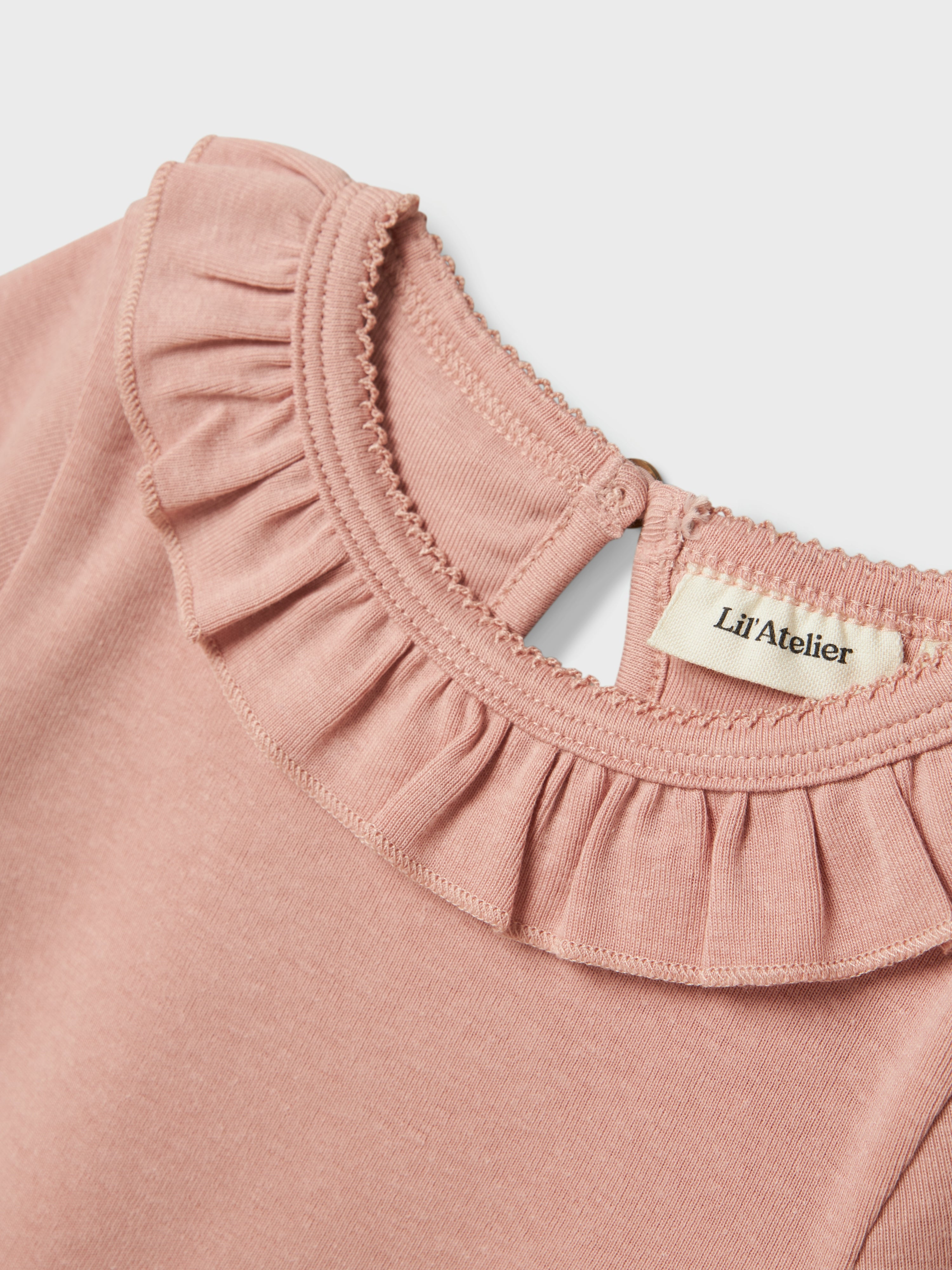 Lil Atelier Lalo Tan Slim Top - Misty Rose