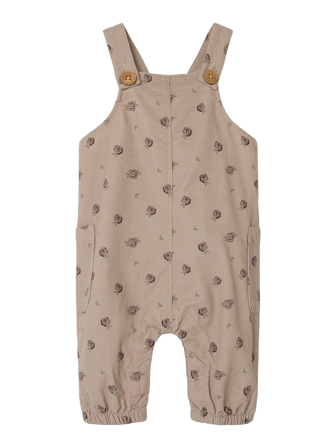 Lil Atelier Nola Floral Overall - Gray Morn