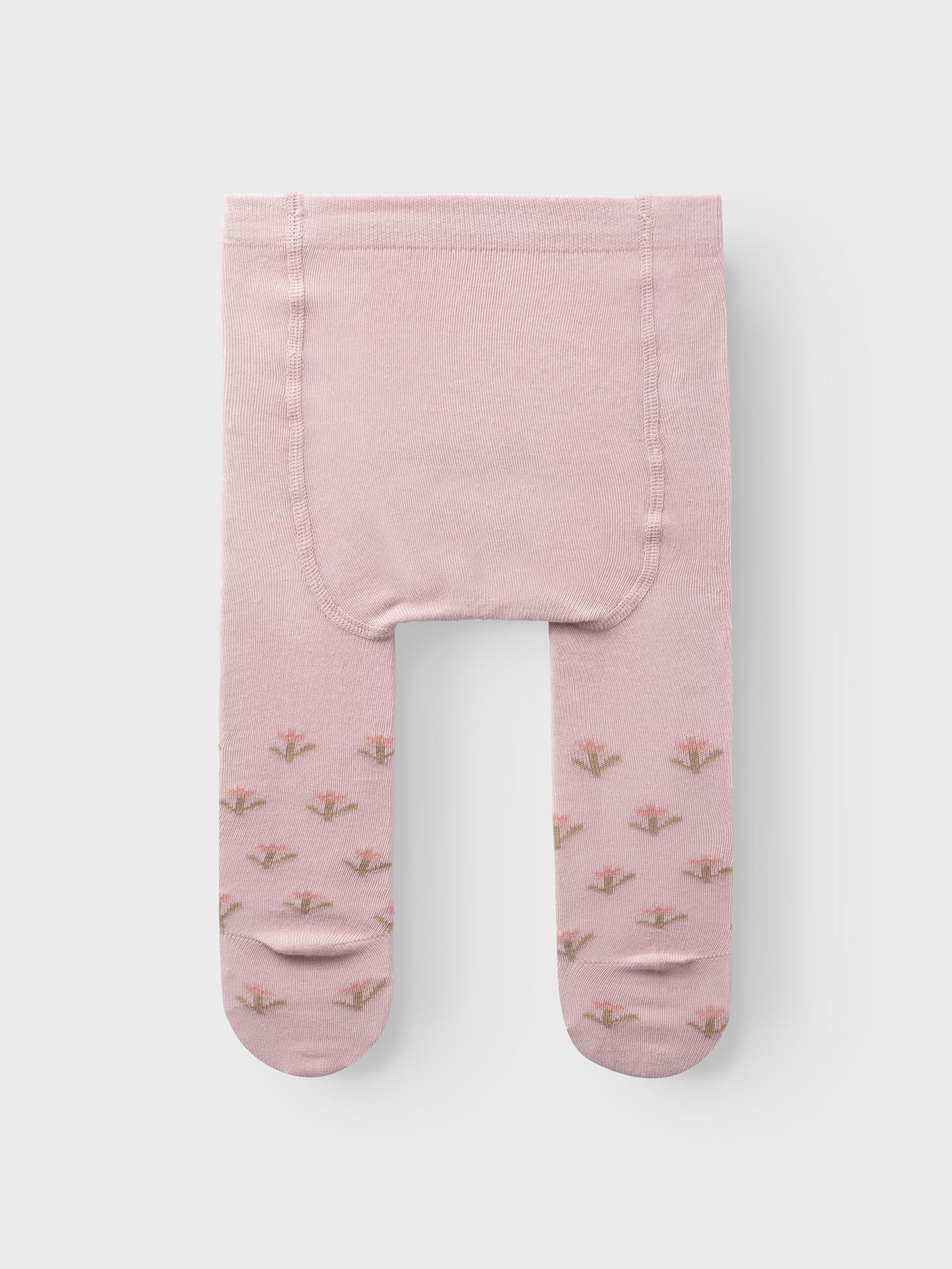 Lil Atelier - Rossa Strømpebukser med blomster - Violet Ice