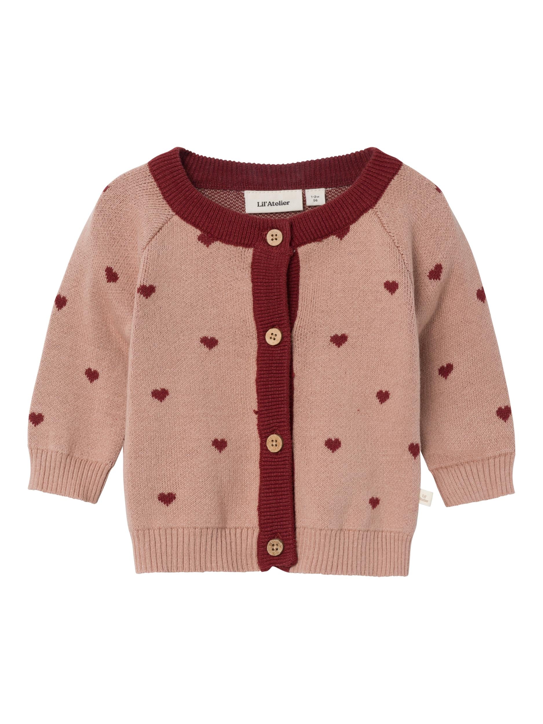 Lil Atelier Saran Knit Cardigan - Nougat