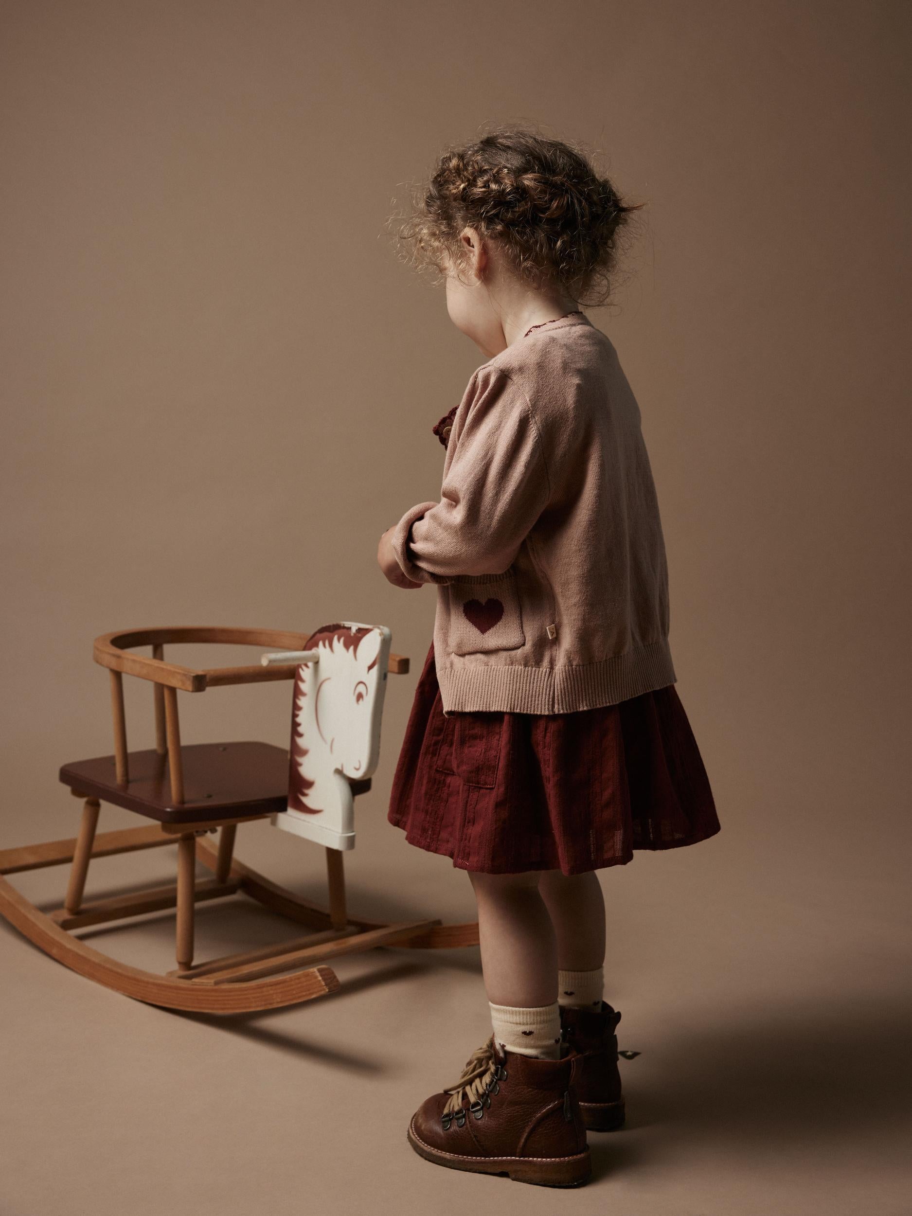 Lil Atelier Saran Knit Cardigan - Nougat