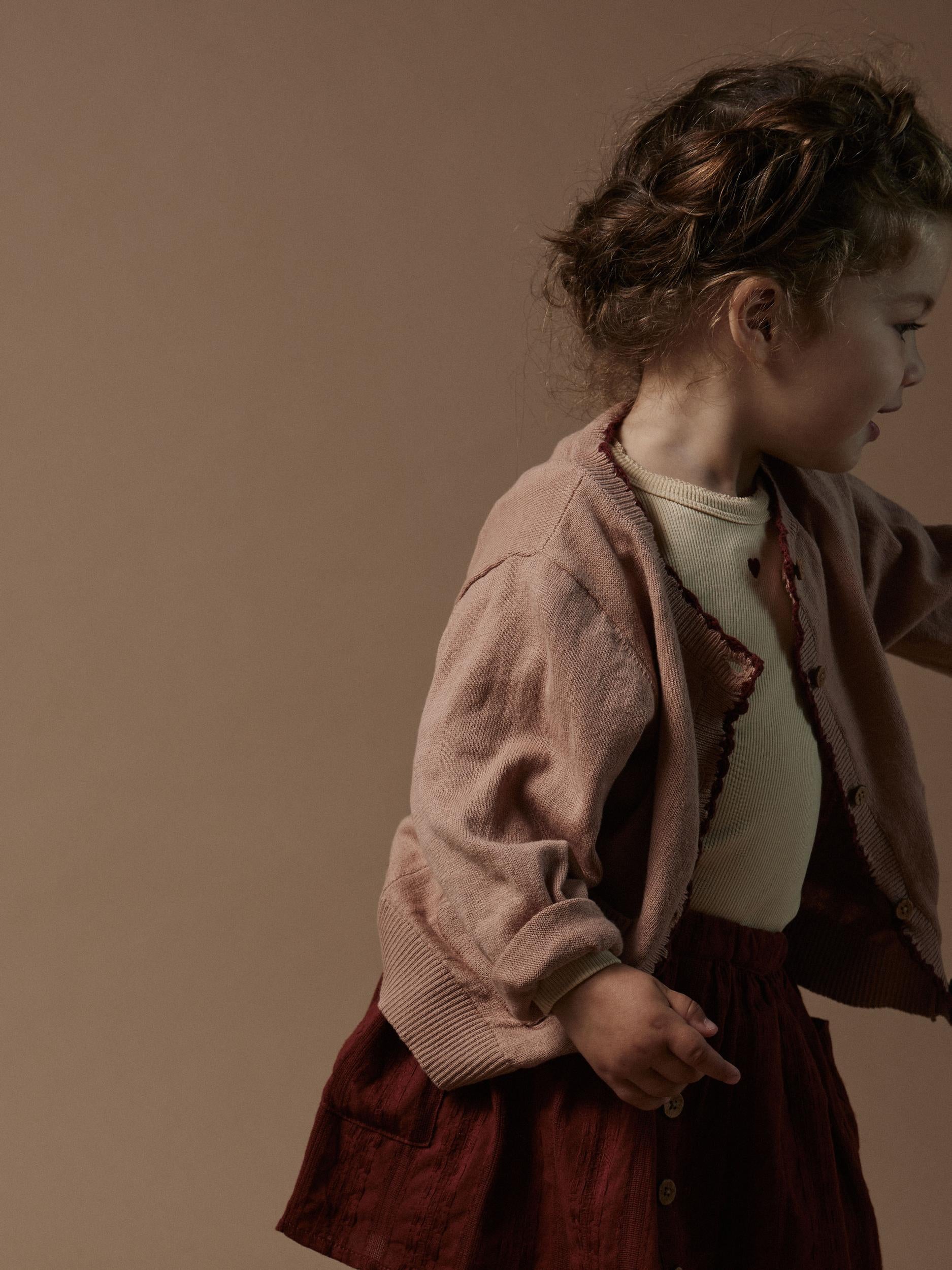 Lil Atelier Saran Knit Cardigan - Nougat