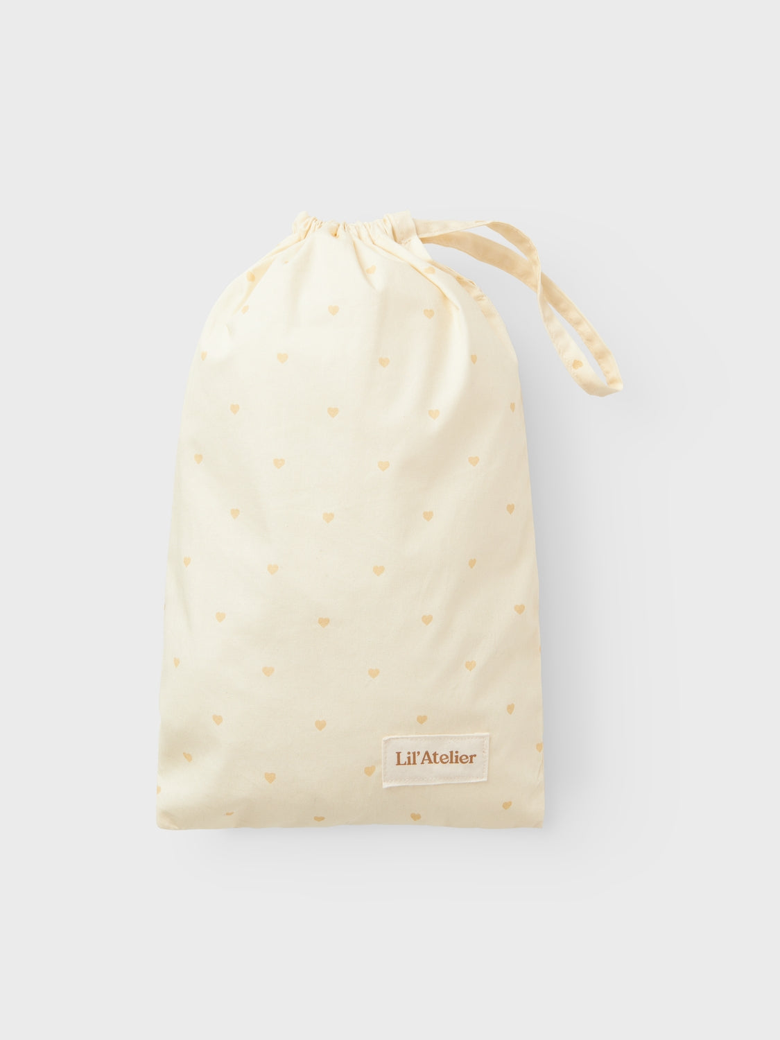 Lil Atelier Fargo Baby Sengetøj Hjerter - Turtledove