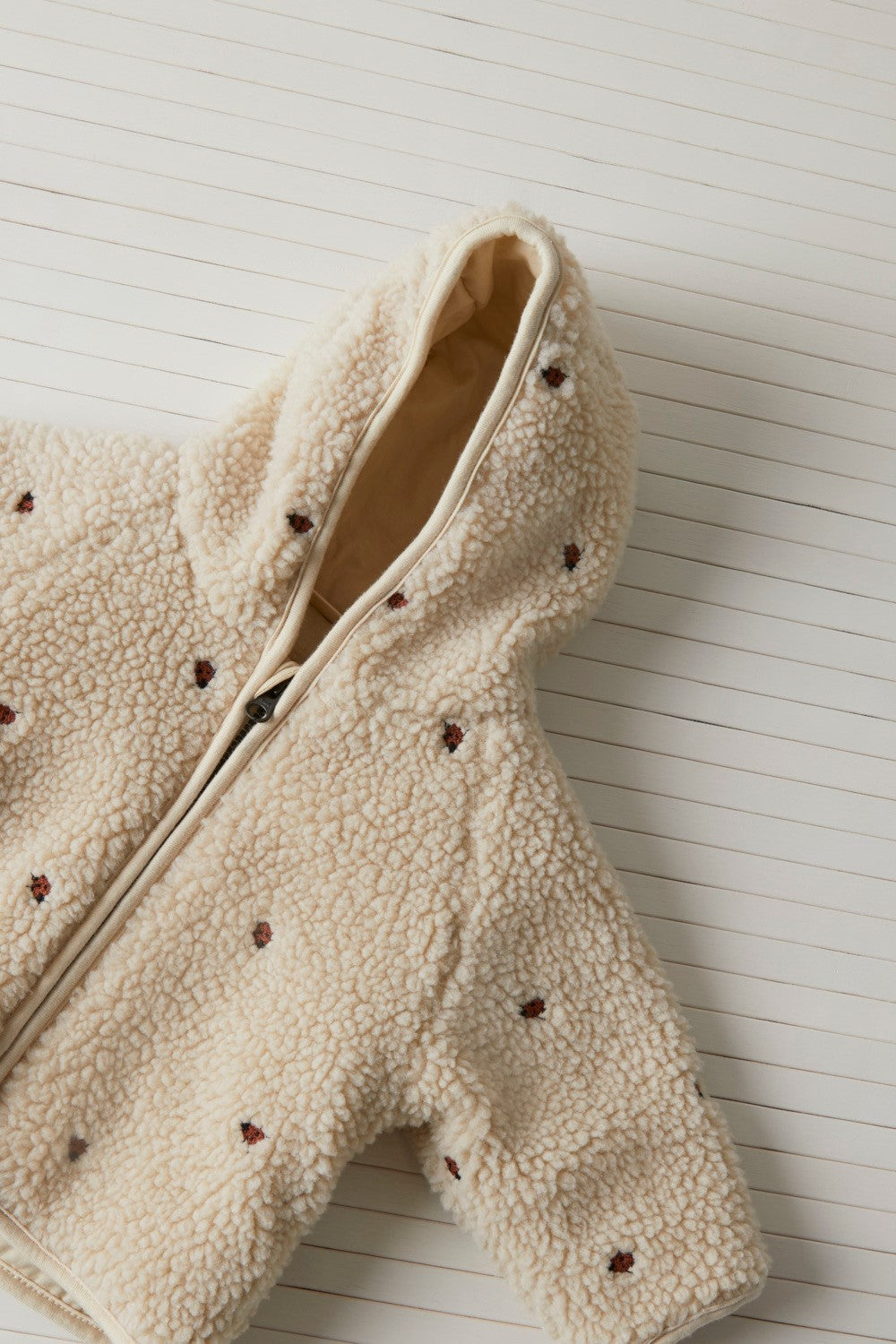 Lil Atelier Nalo Loose Sherpa Jakke Baby - Fog