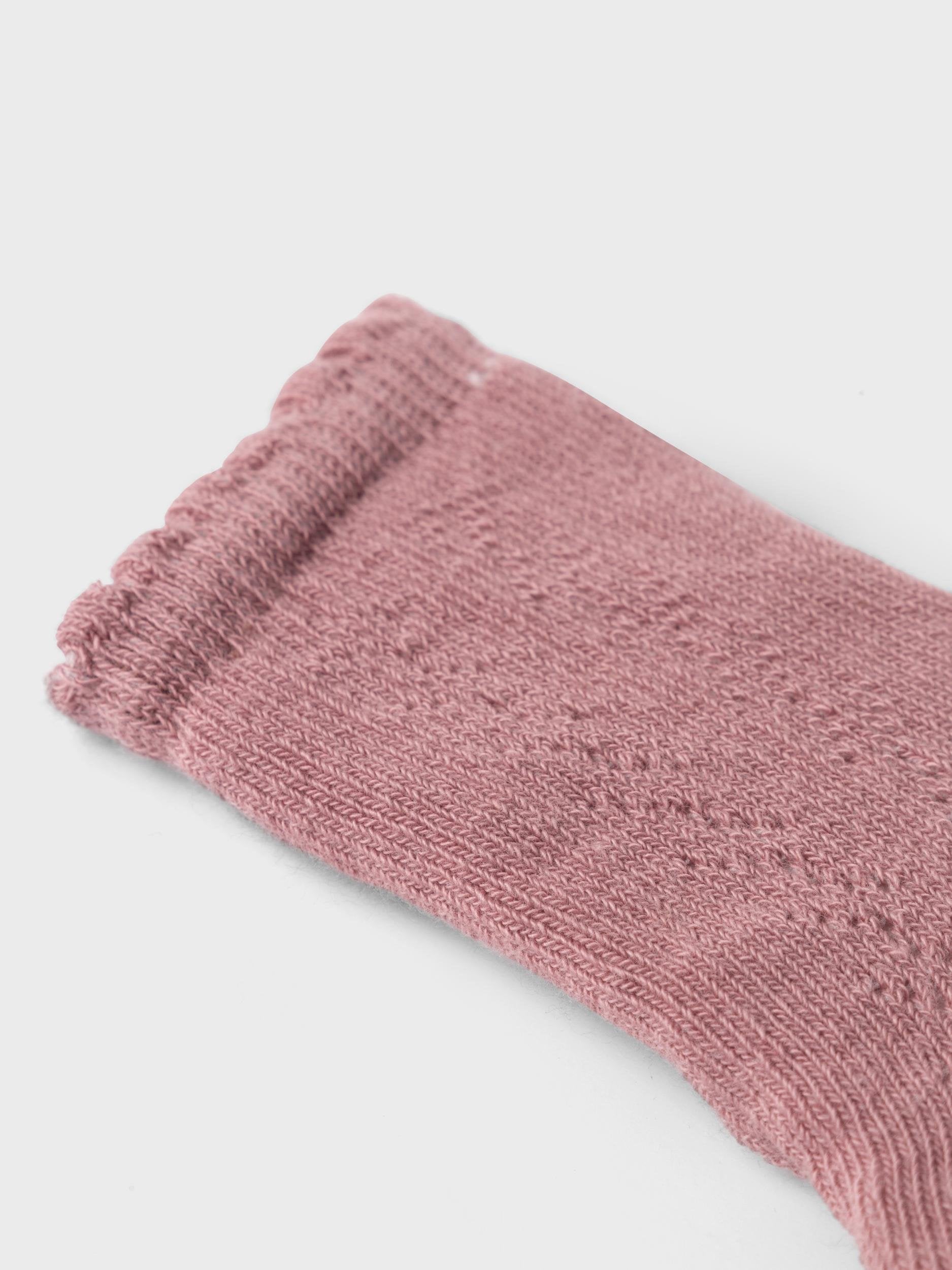 Lil Atelier - Solaima Baby Knæstrømpe - Nostalgia Rose