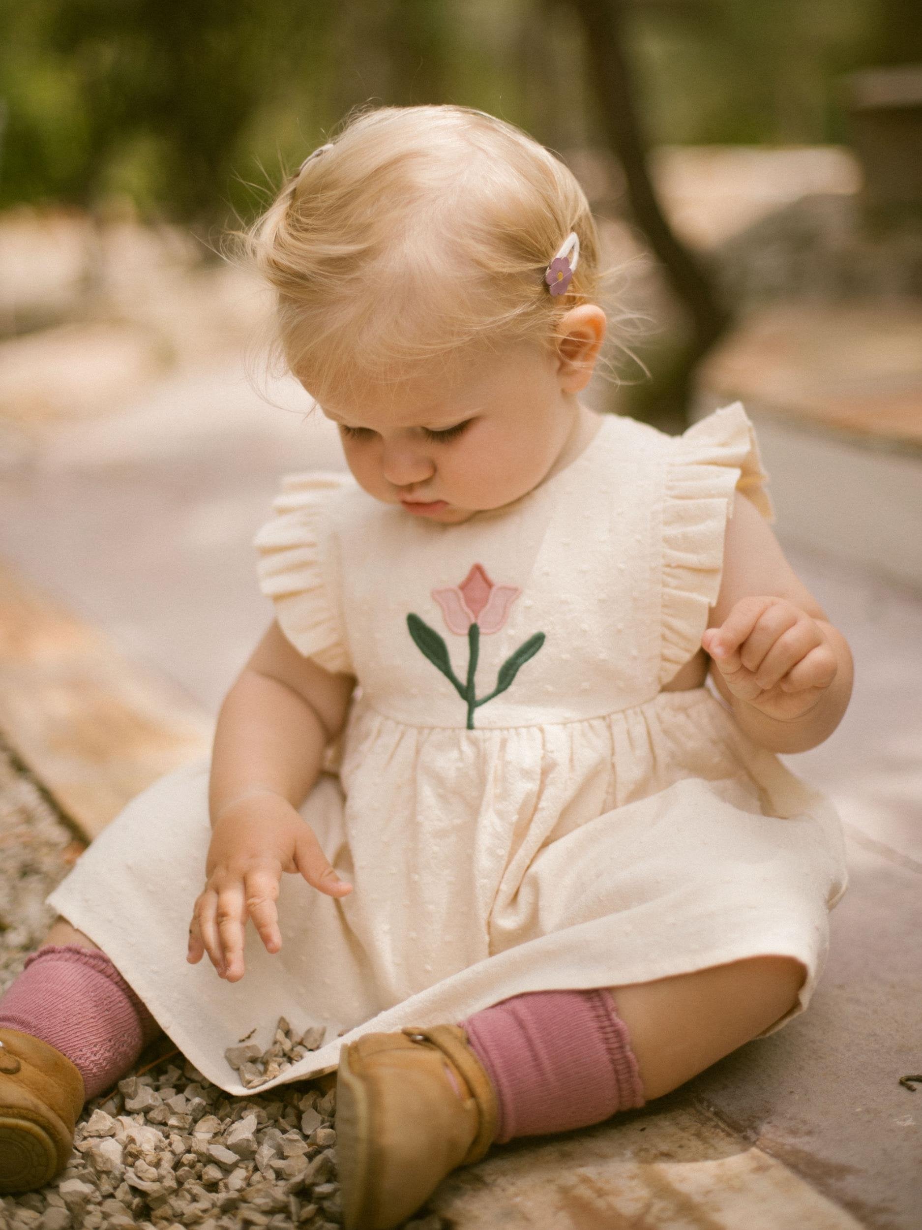 Lil Atelier - Solaima Baby Knæstrømpe - Nostalgia Rose