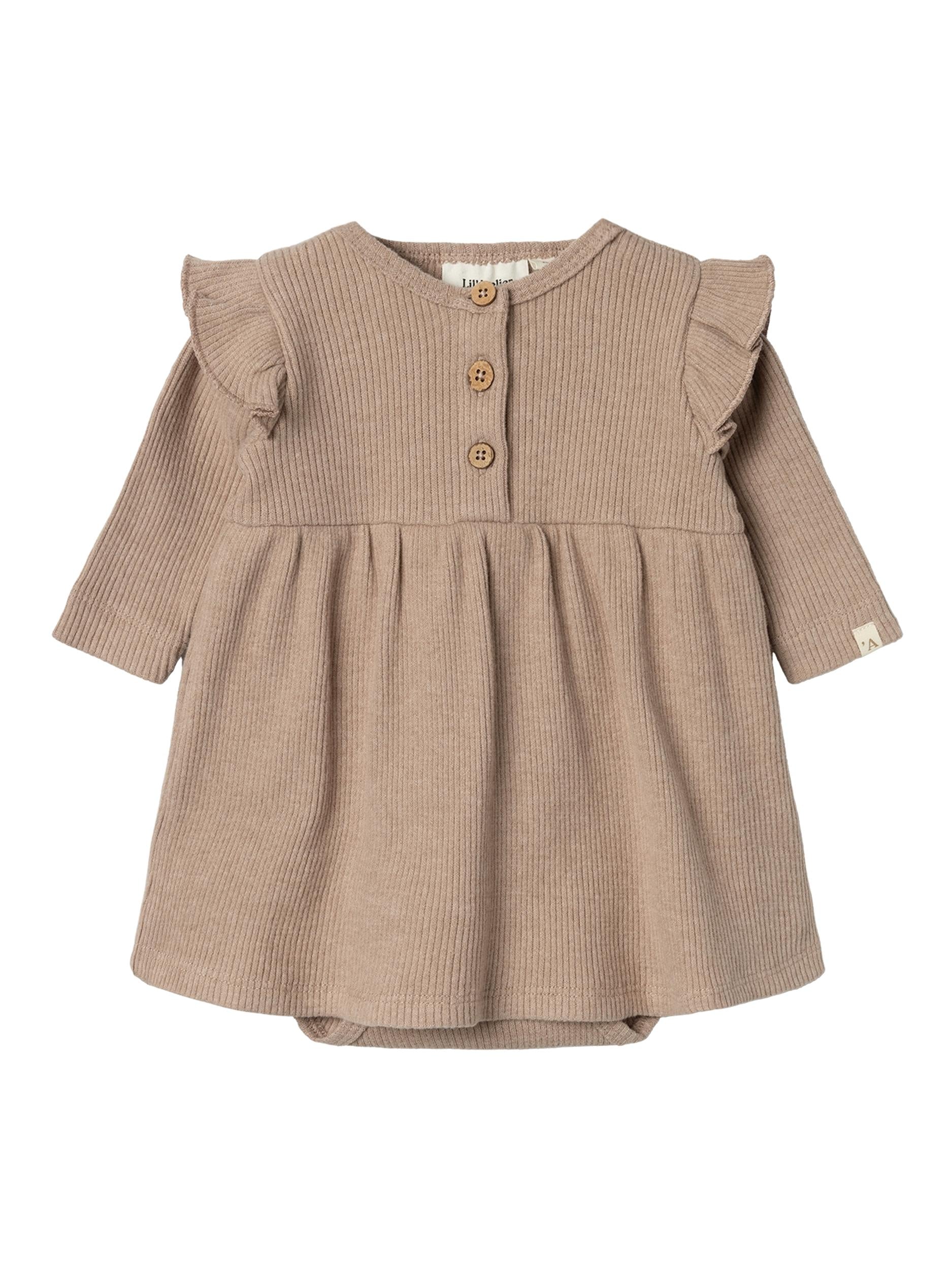 Lil Atelier Sophia Body Dress - Nougat