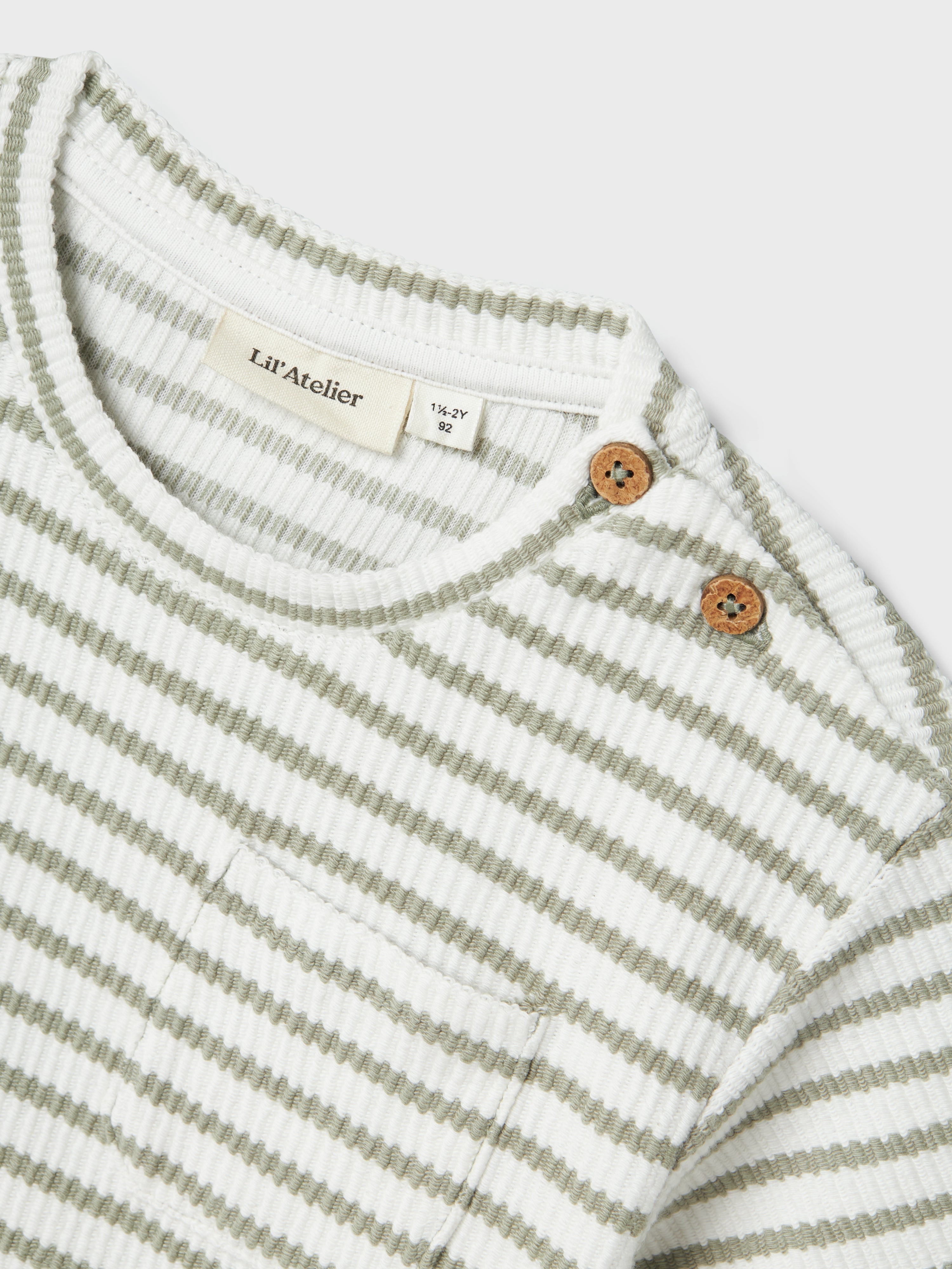 Lil Atelier Tadeo Loose Top - Seagrass