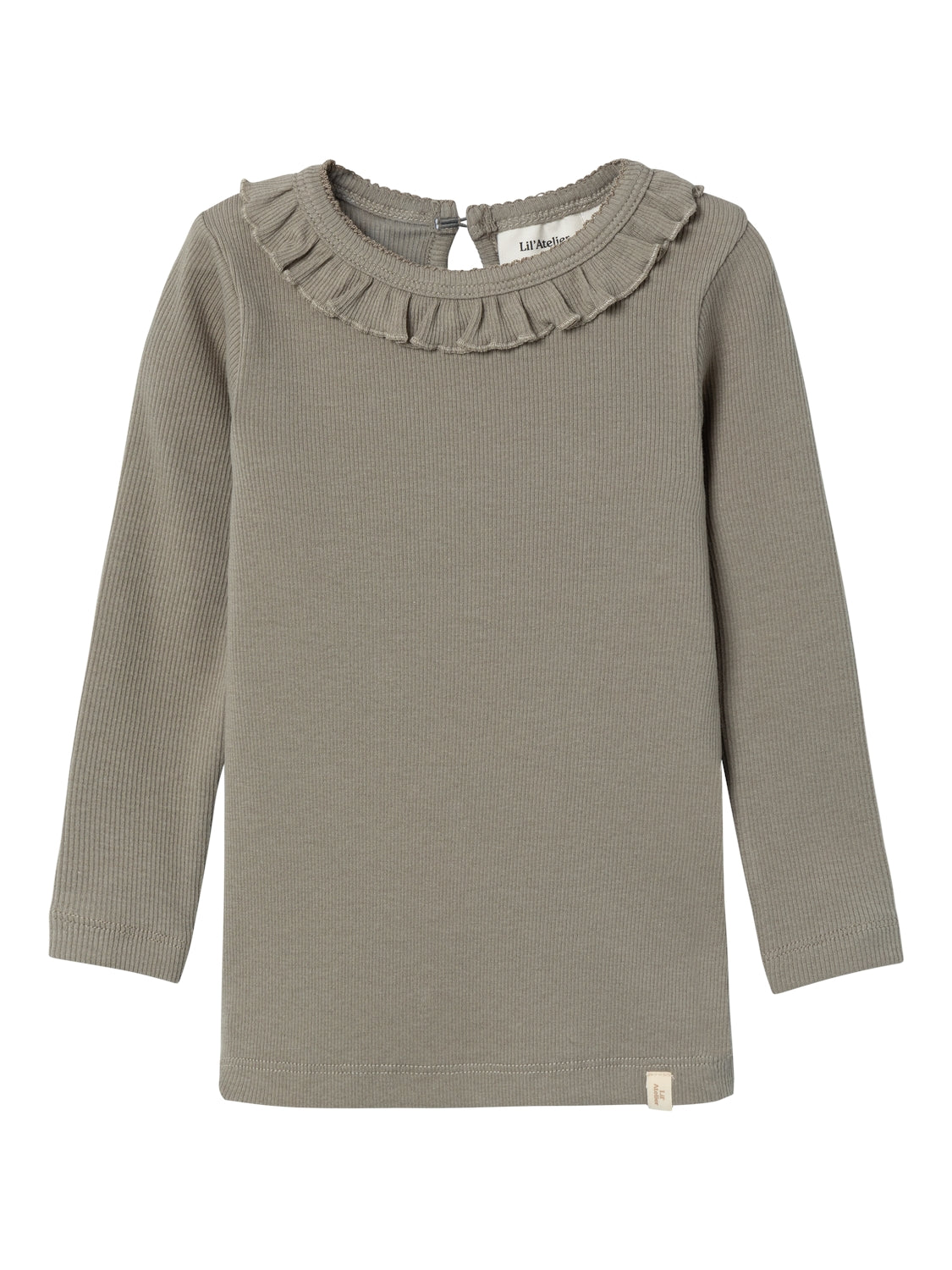 Lil Atelier Gago Dia Slim Shirt -Dried Sage