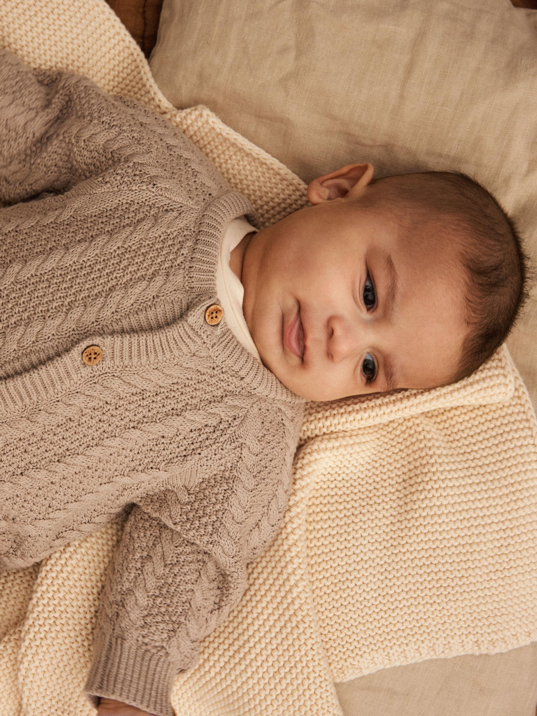 Lil Atelier Daimo Strik Baby Dragt - Pure Cashmere