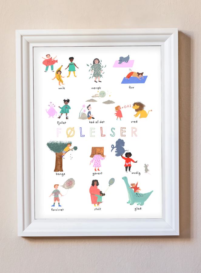 Lille Starut Følelser Plakat - 50x70 cm