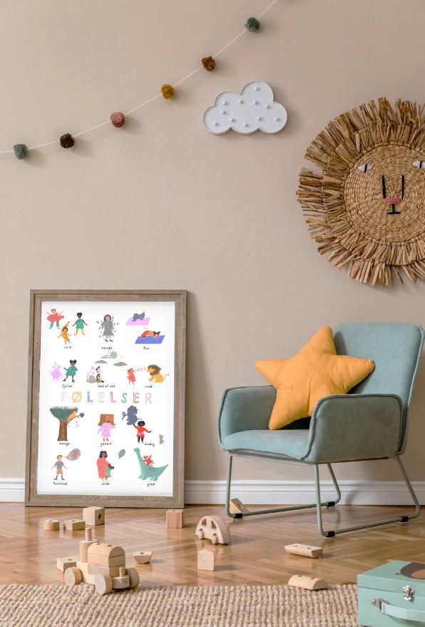 Lille Starut Følelser Plakat - 50x70 cm