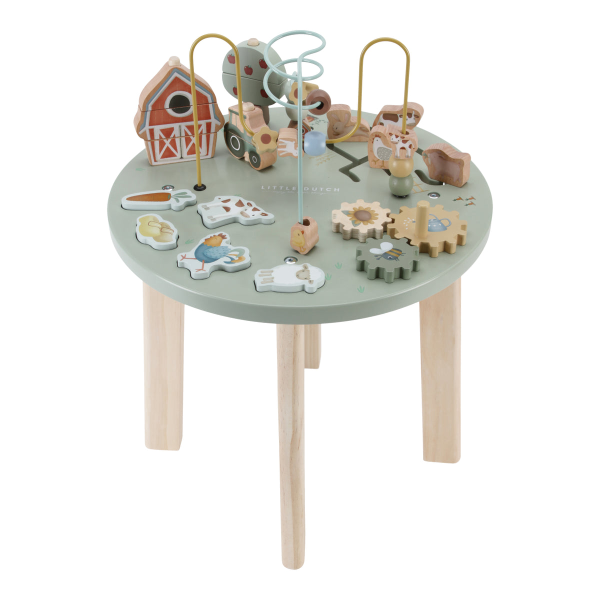 Little Dutch – Triangle D’activités Forest Friends – Tissu – Dès La Naissance – 34 X 18 X 18 Cm