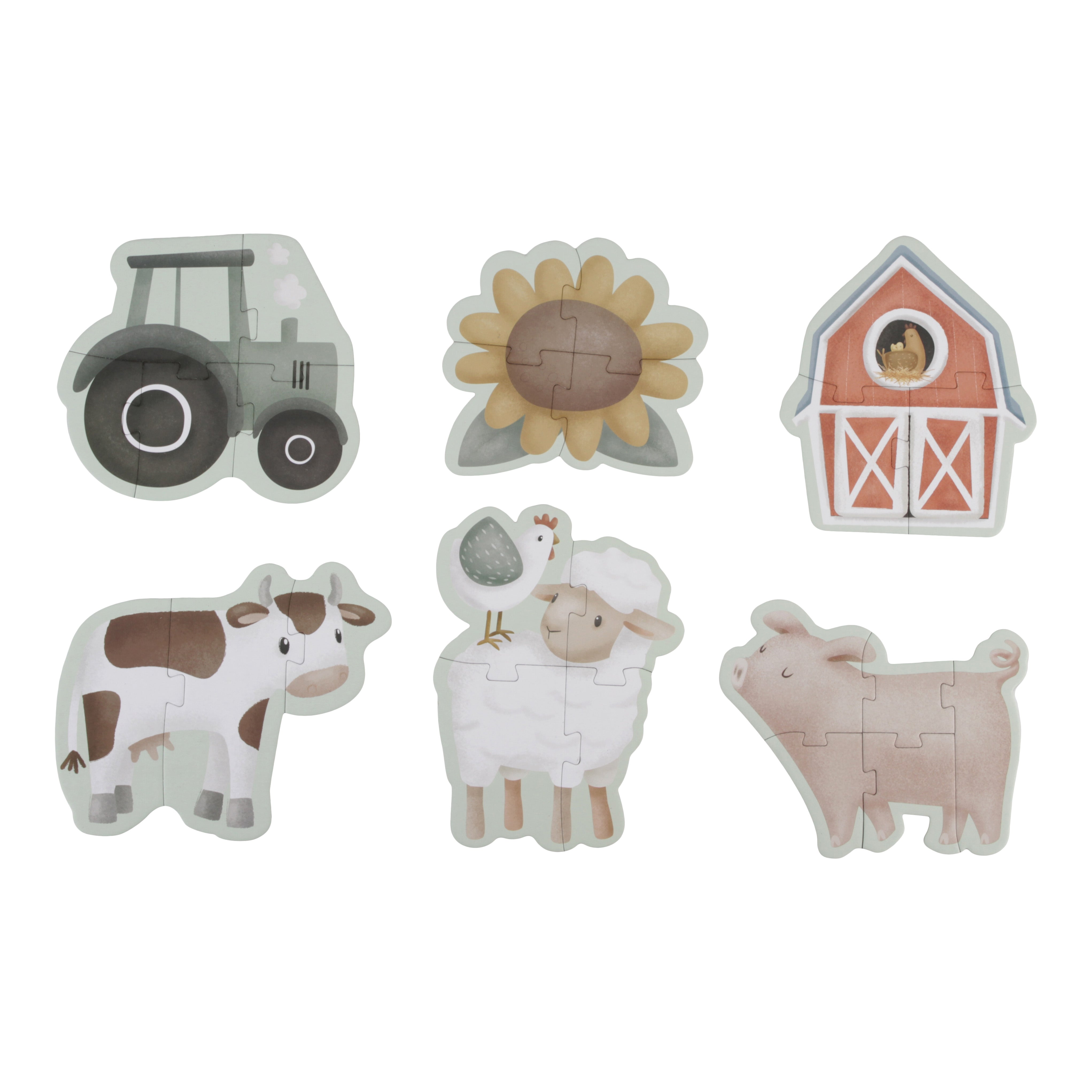 Little Dutch Puslespil 6-i-1 - Little Farm