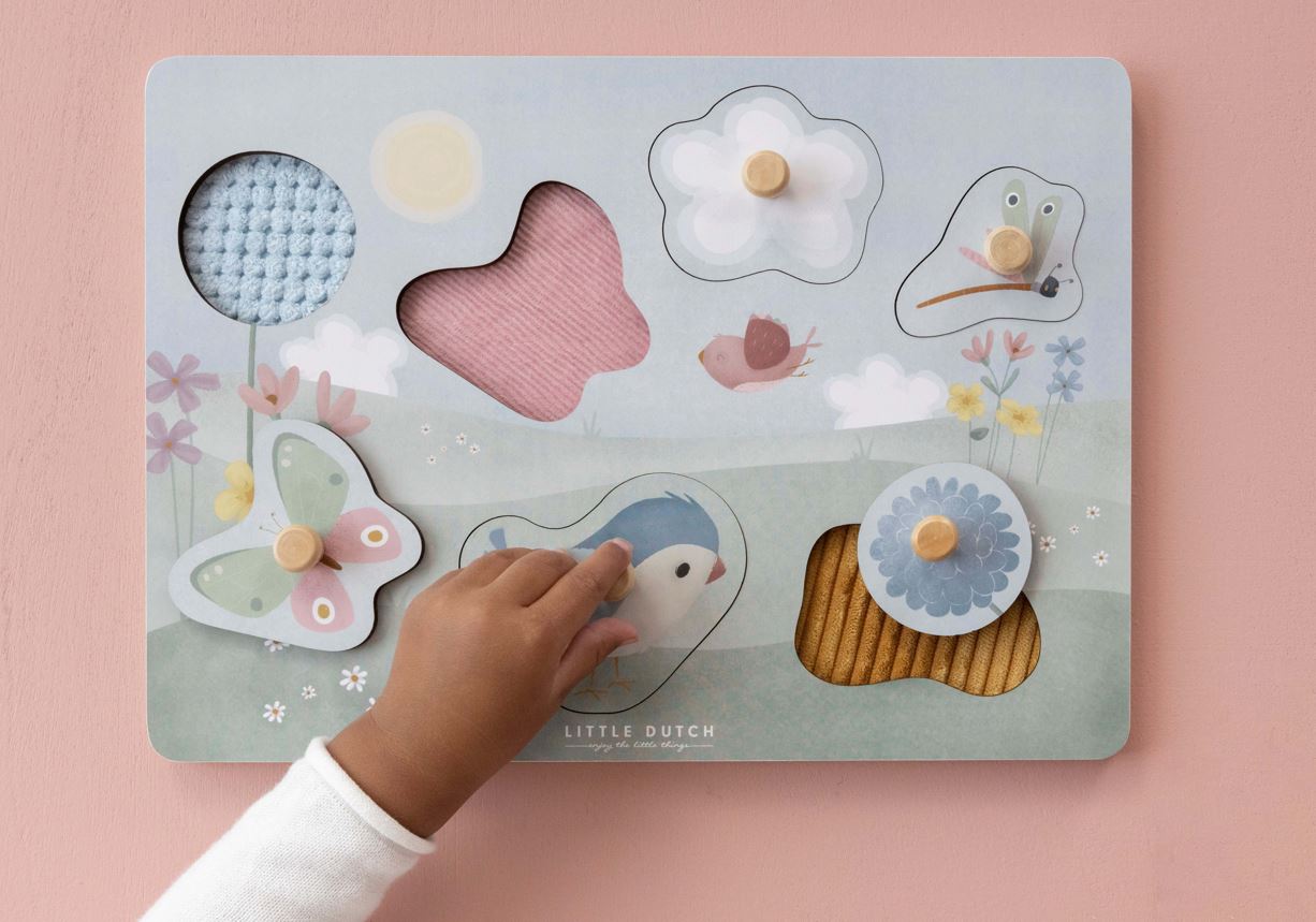 Little Dutch Sanse-puslespil - Flowers & butterflies