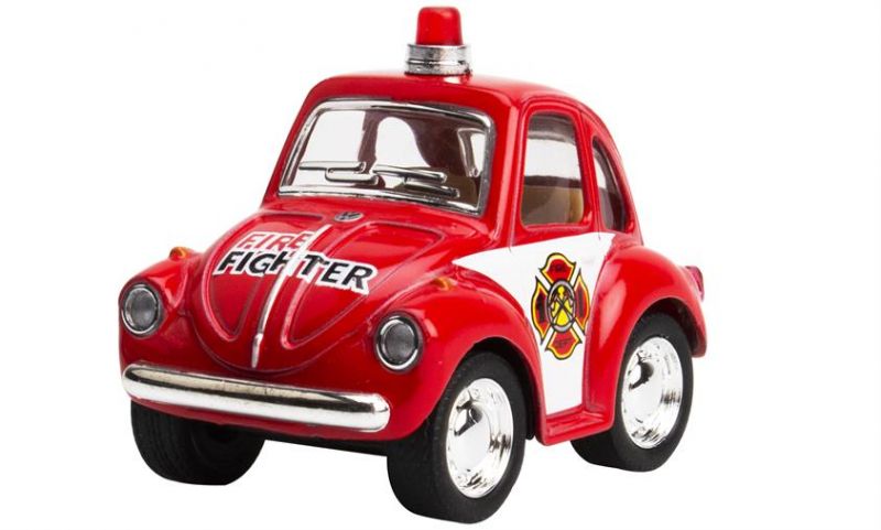 Magni Klassisk VW bobbel Pull Back - Politi & Brandbil