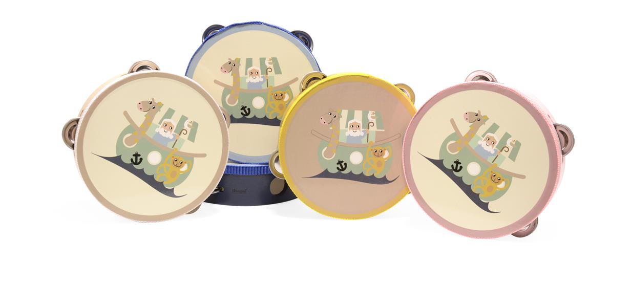 Magni Tamburin med Noahs Ark - Dusty Blue