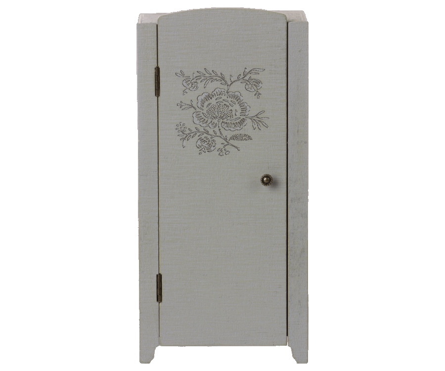 Maileg Klædeskab Miniature - Grå/Mint