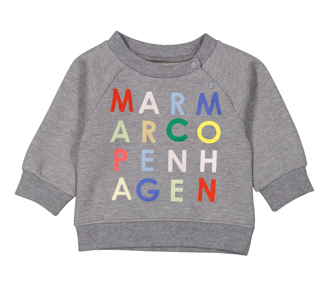 MarMar Theos Sweat Shirt - Multicol Letters