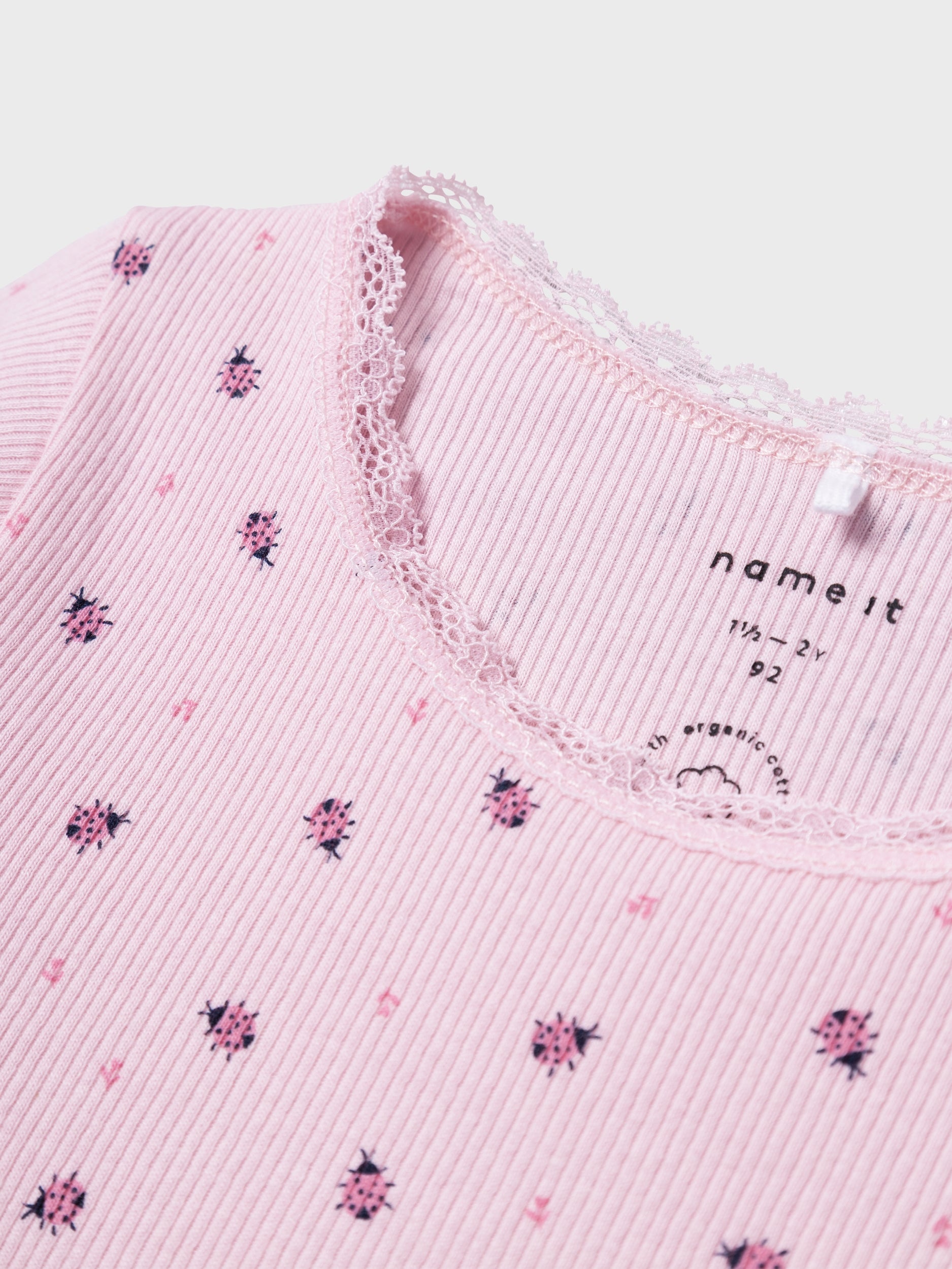 Name It Dab Bluse med Mariehøne - Parfait Pink