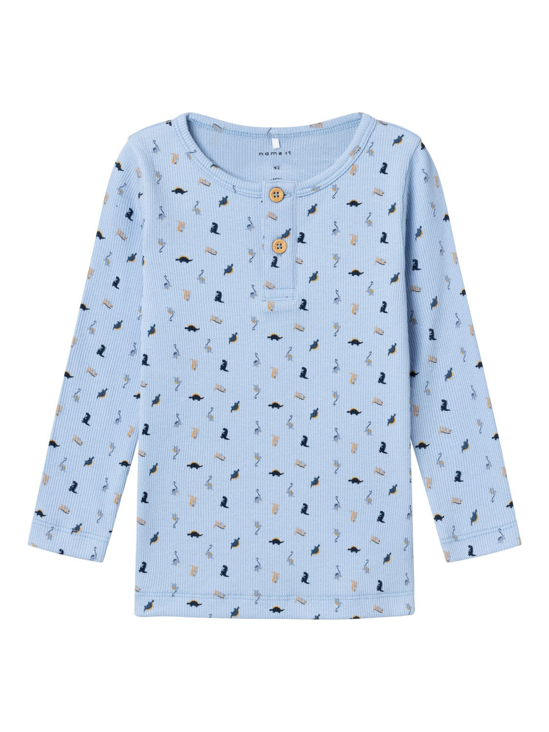 Name It Dabbu Bluse med Dino - Chambray Blue