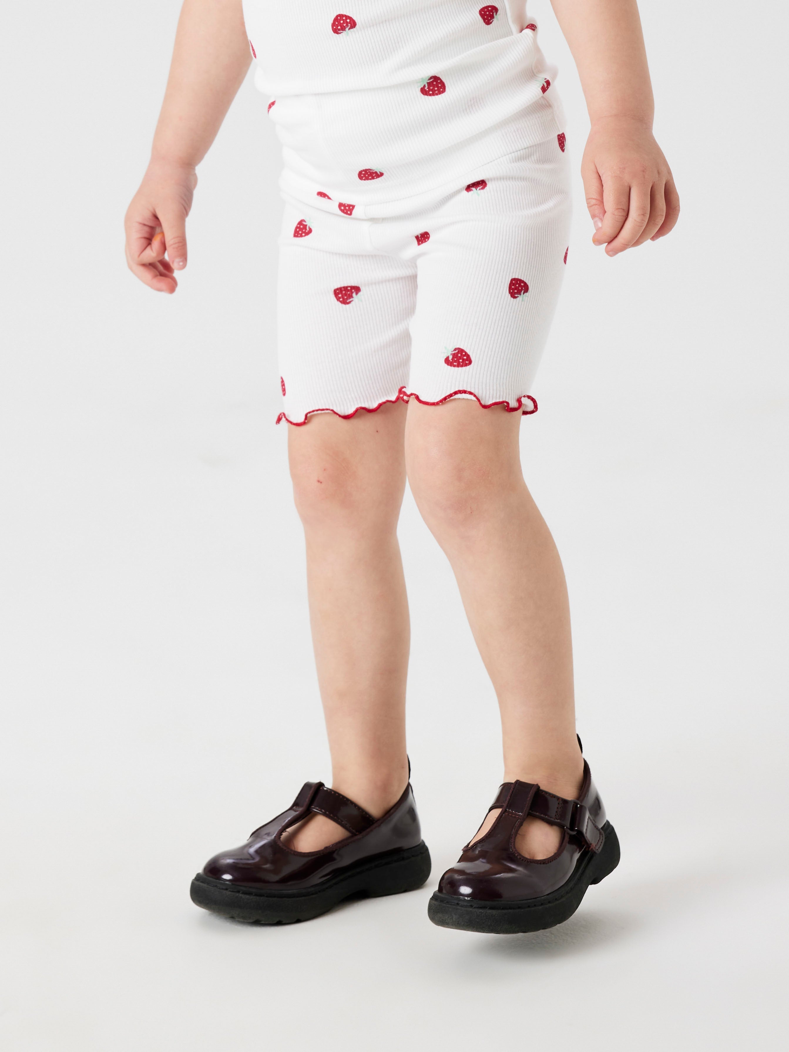 Name It Jillie Slim Biker Shorts - Bright White