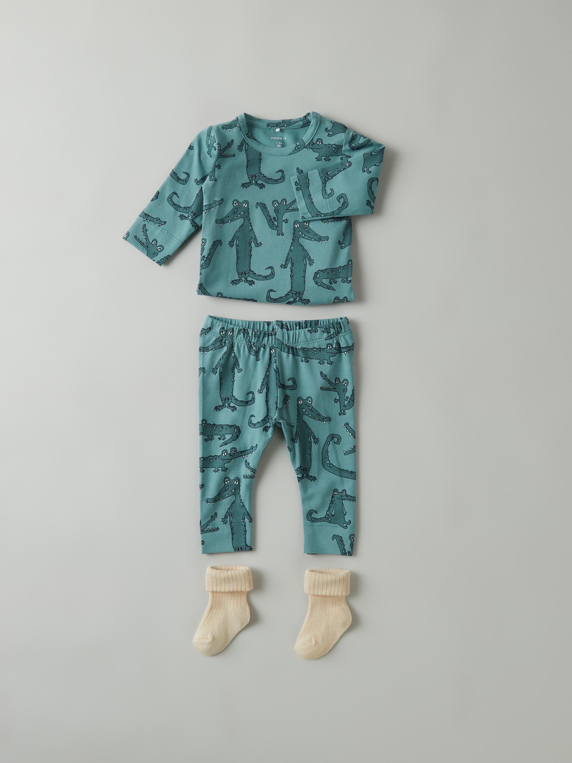 Name It Lassir Body & Pants Sæt - Trellis