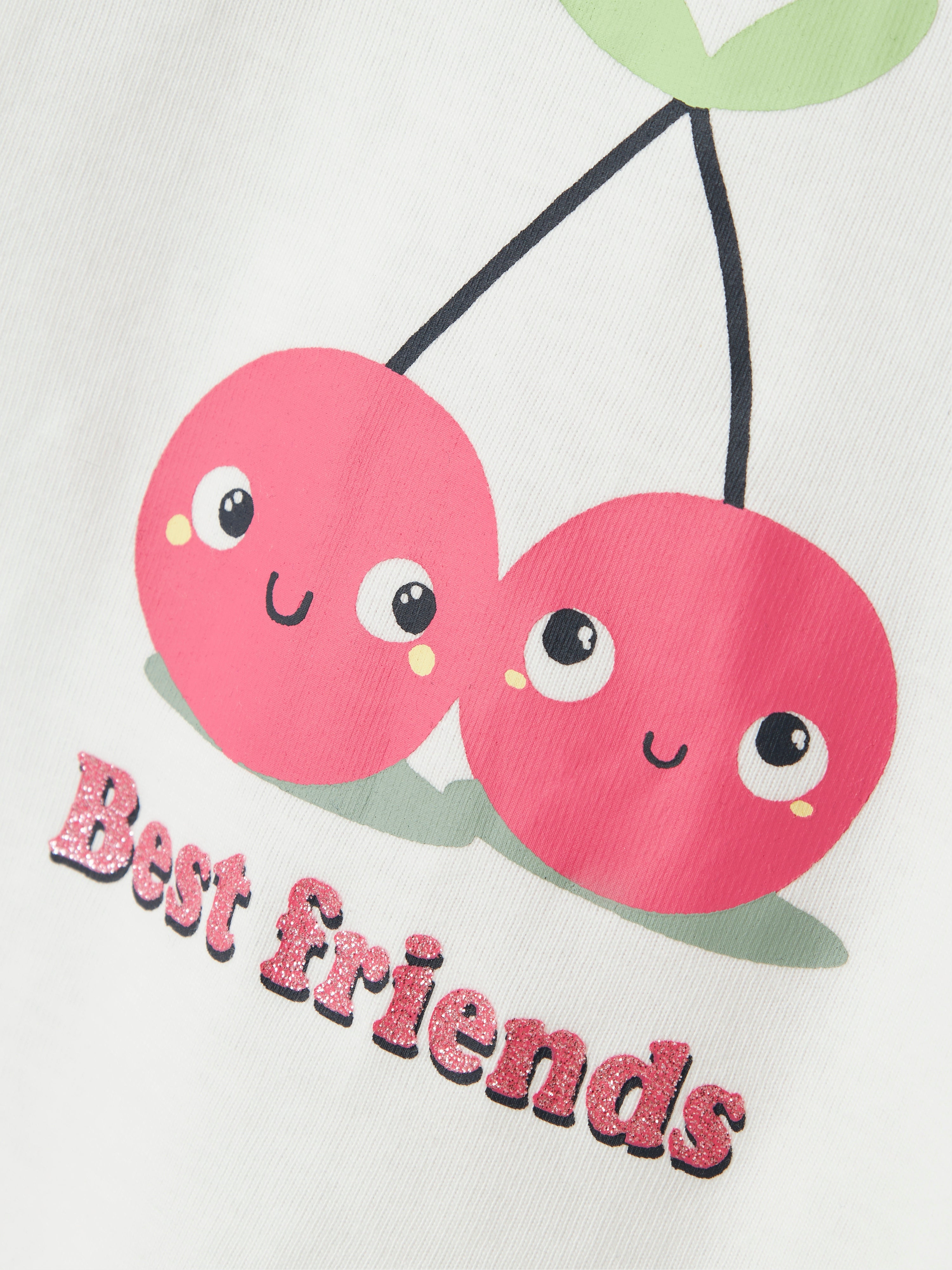 Name It Vibeke Top - Bright White/Cherry