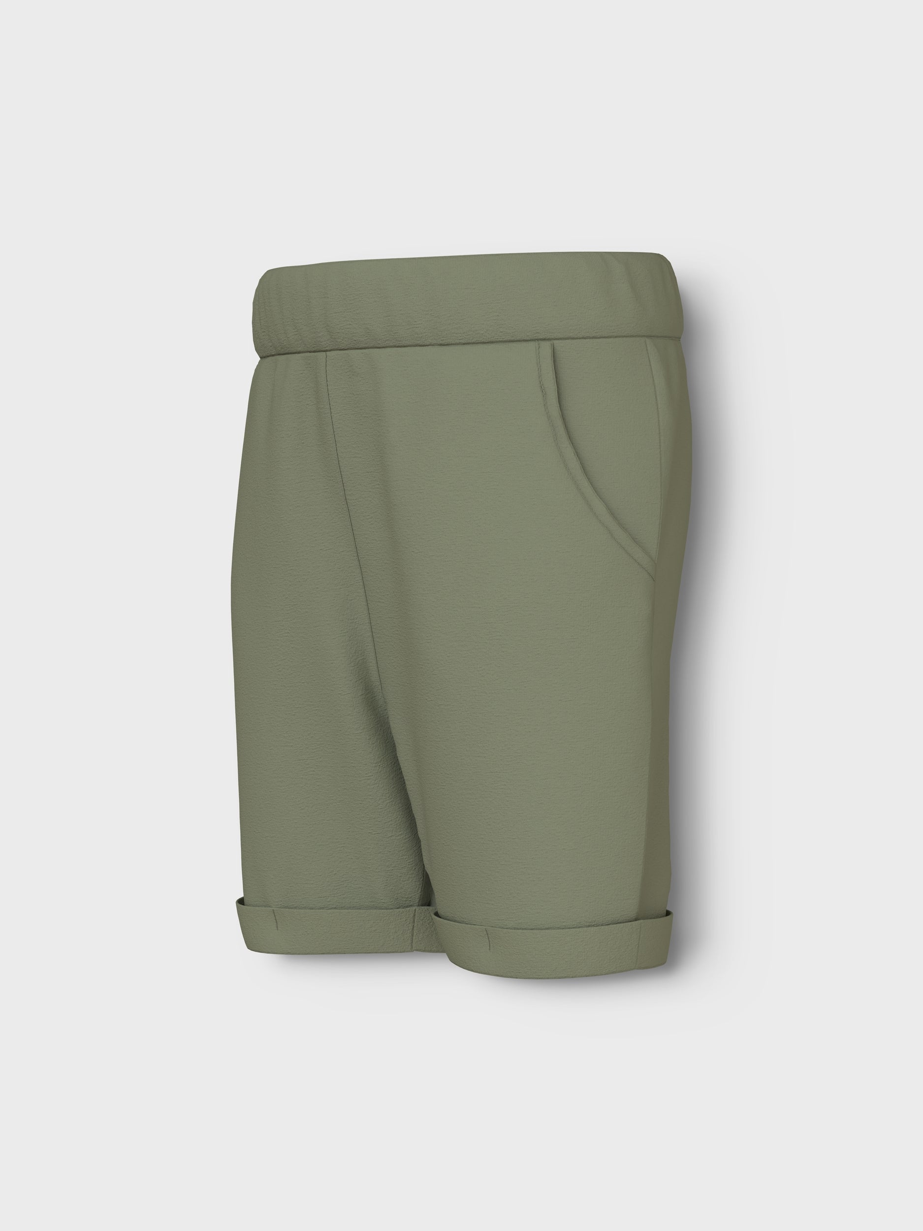 Name It Viking Long Shorts - Oil Green