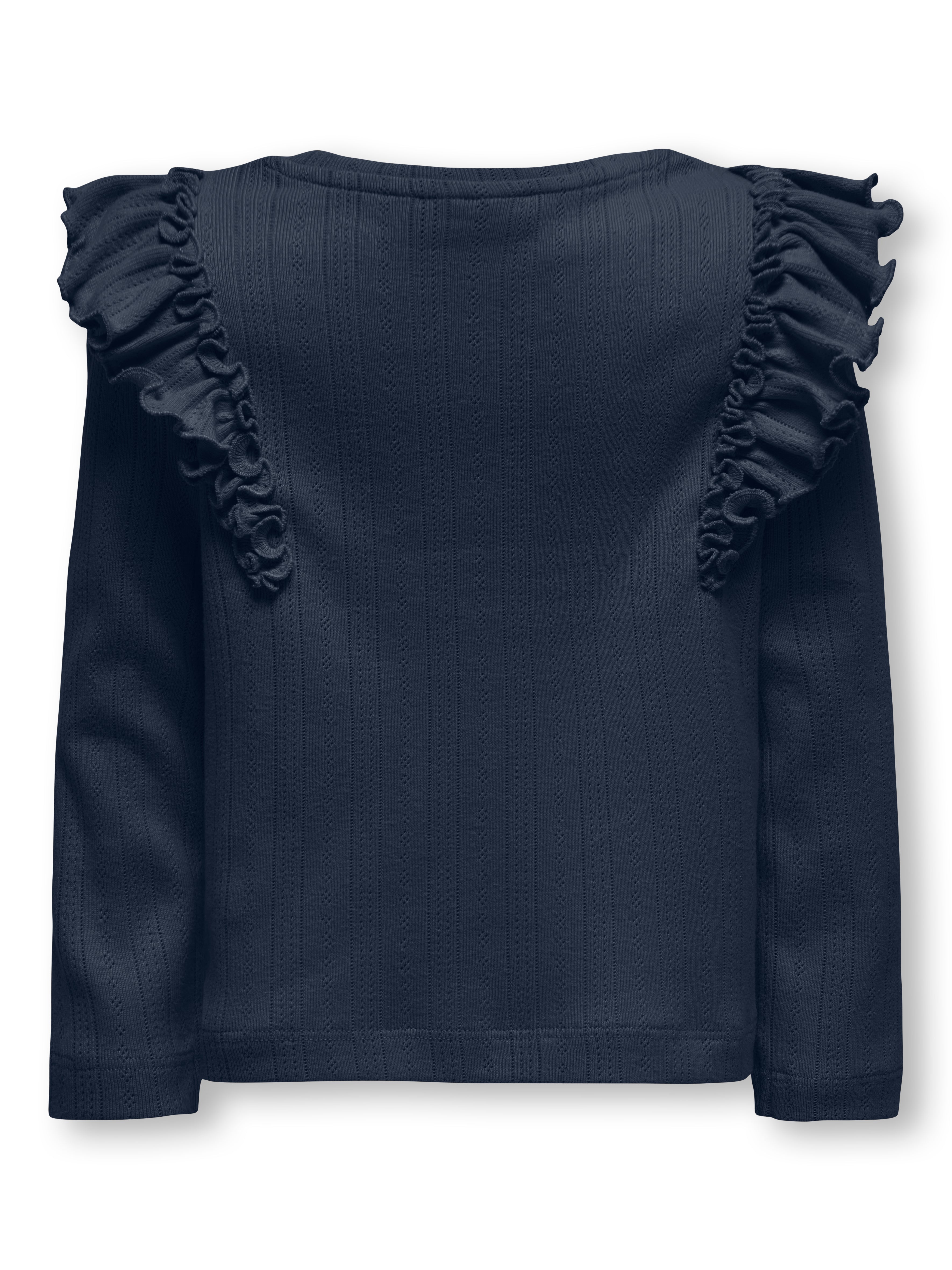 Only Mini Alice Life Frill Top - Navy Blazer