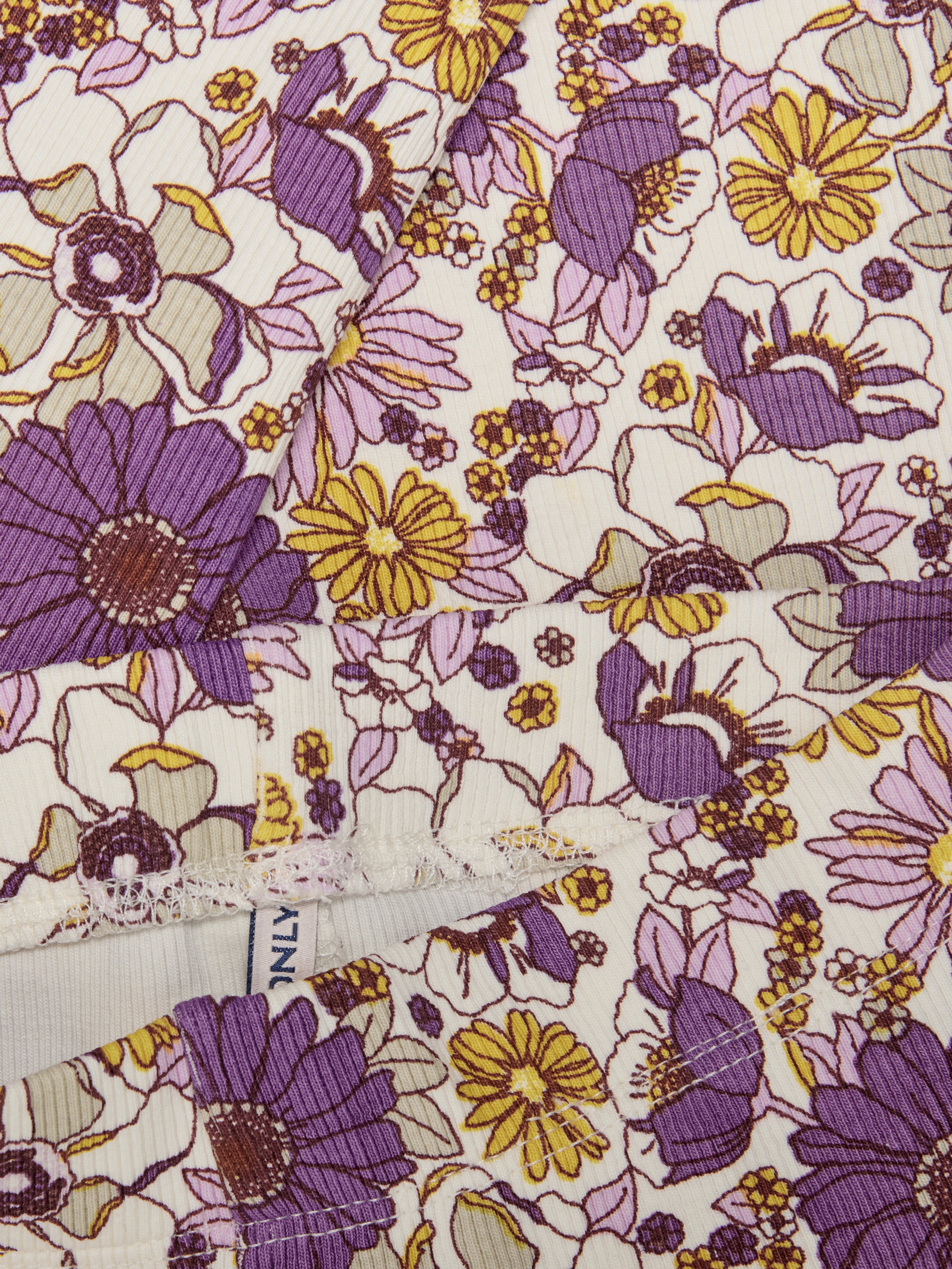 Only Mini Trinny Life Leggings - Tofu/Flower Bouquet