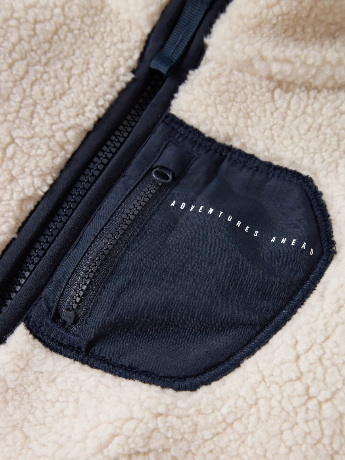 Name It Mattia - Sherpa Jacket - Moonbeam / Dark Sapphire