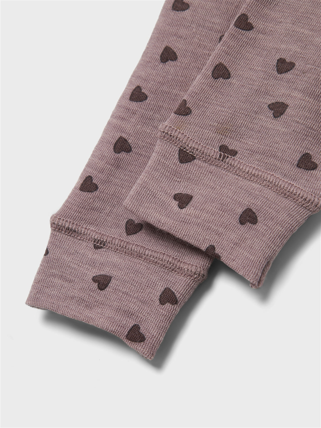 Name It Wang Wool Rib Legging - Purple Dove