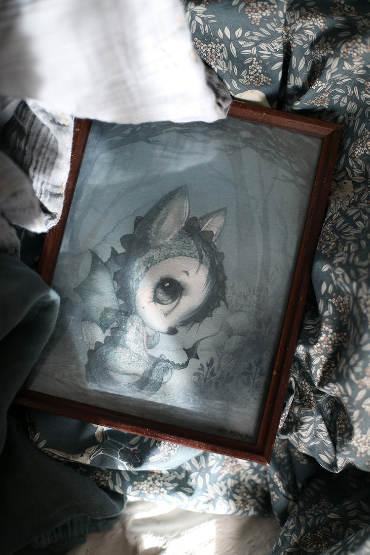 Mr Tom & Flyvebåden Plakater 18x24 cm - Mrs. Mighetto