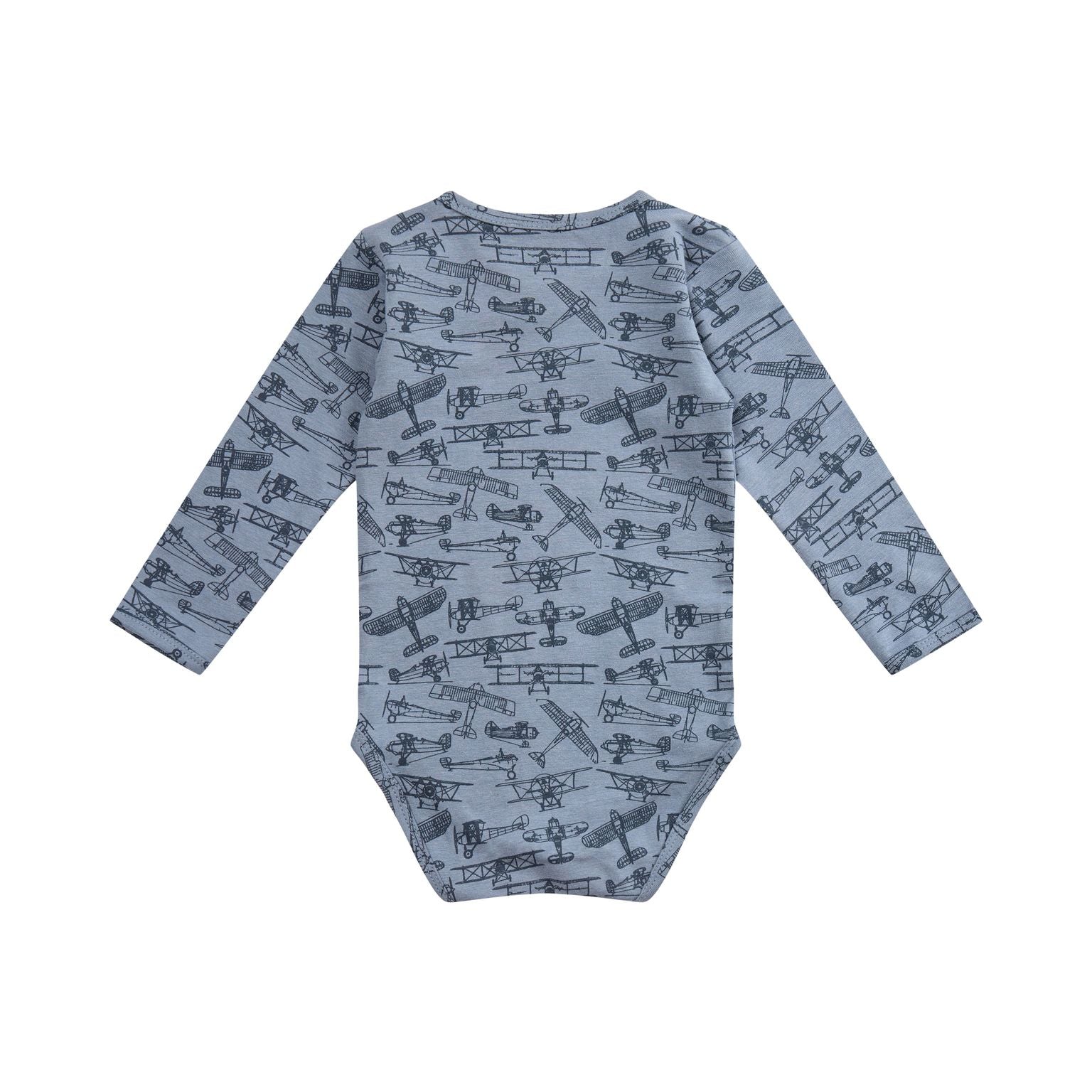 Petit By Sofie Schnoor Body med flyvemaskiner - Middel Blue