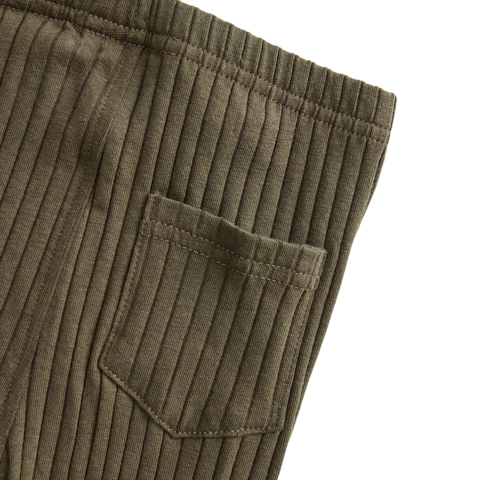 Petit By Sofie Schnoor Rib Pants - Army Green