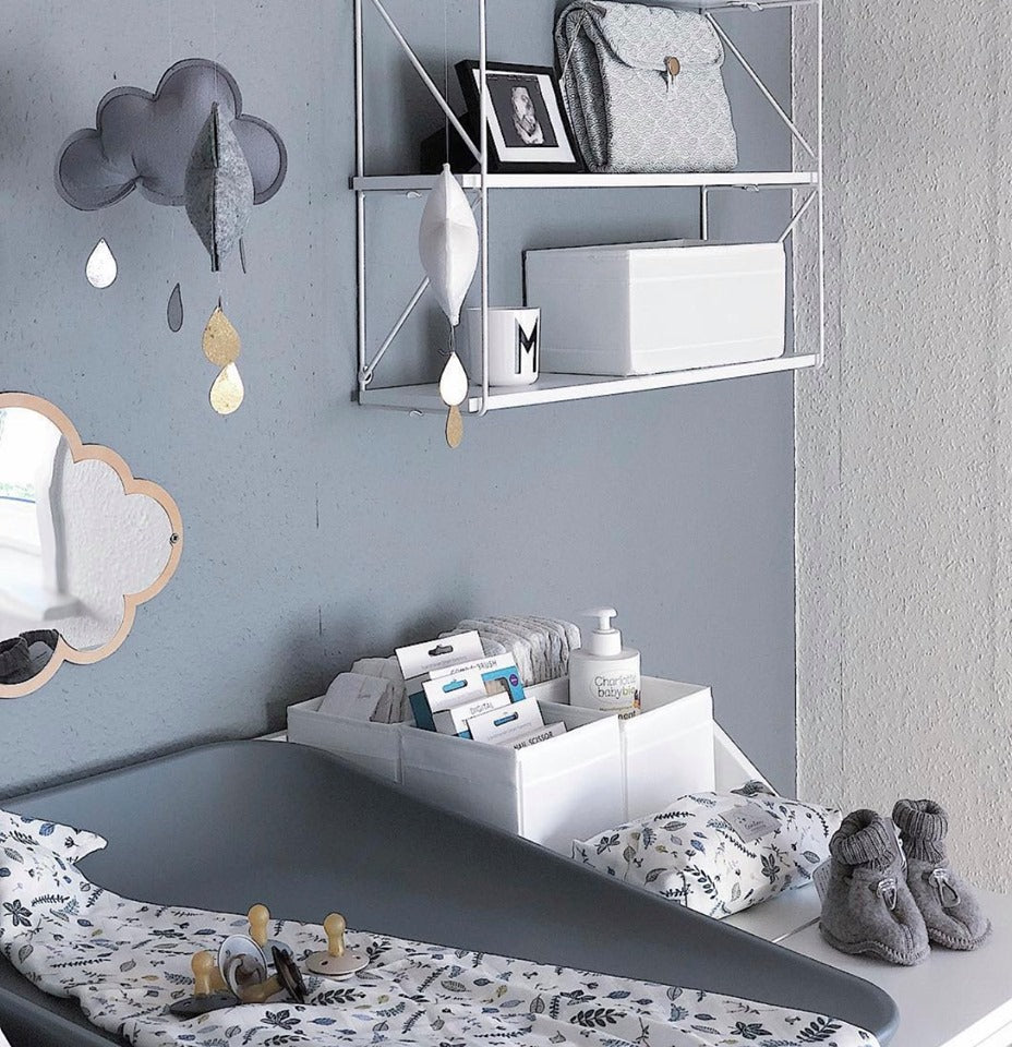 Cover til vådservietter i Pressed Leaves Blue - Cam Cam Copenhagen