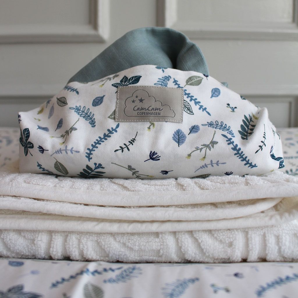 Hagesmæk Pressed Leaves Blue - Cam Cam Copenhagen