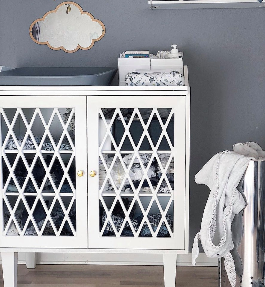 Cover til vådservietter i Pressed Leaves Blue - Cam Cam Copenhagen