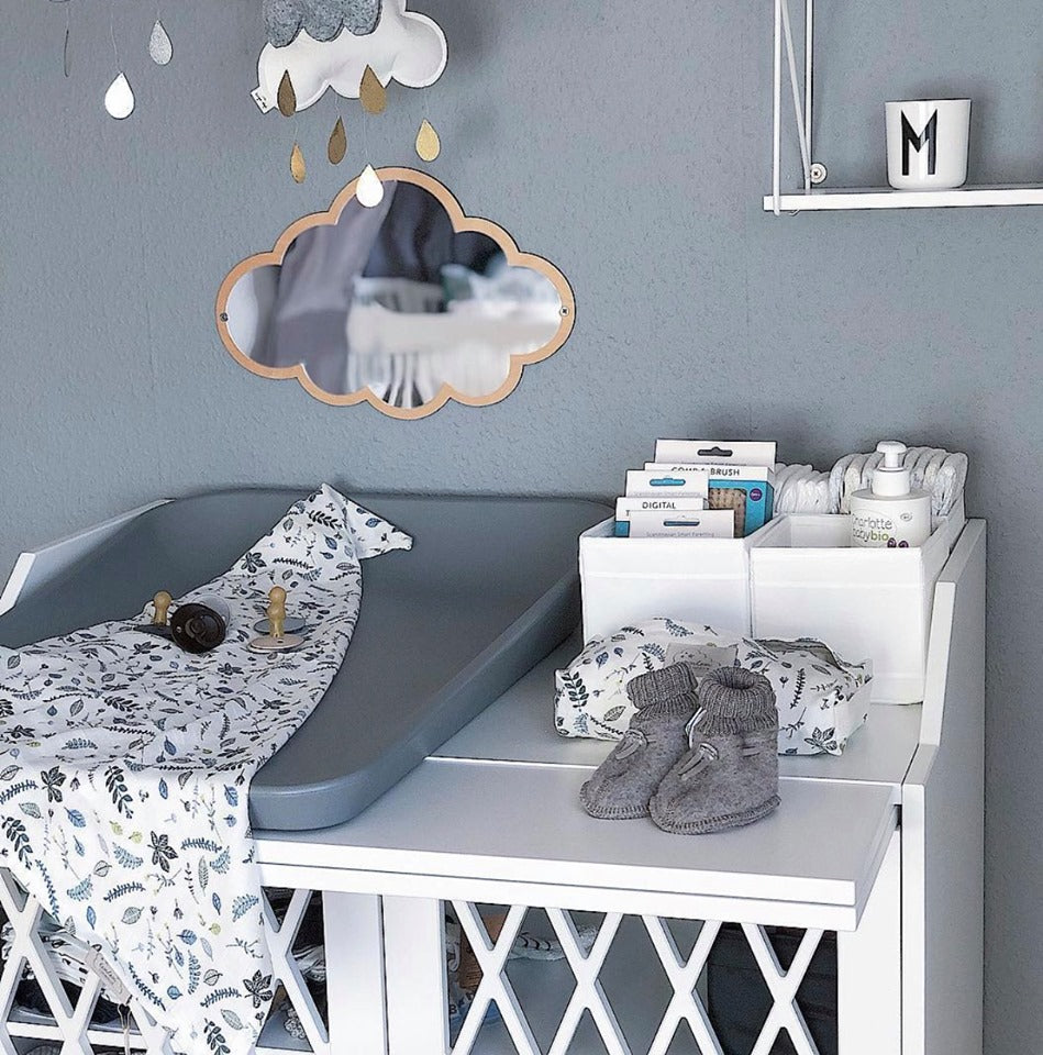 Hagesmæk Pressed Leaves Blue - Cam Cam Copenhagen