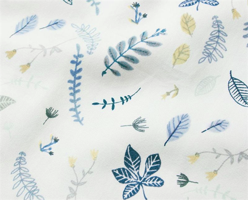 Hagesmæk Pressed Leaves Blue - Cam Cam Copenhagen