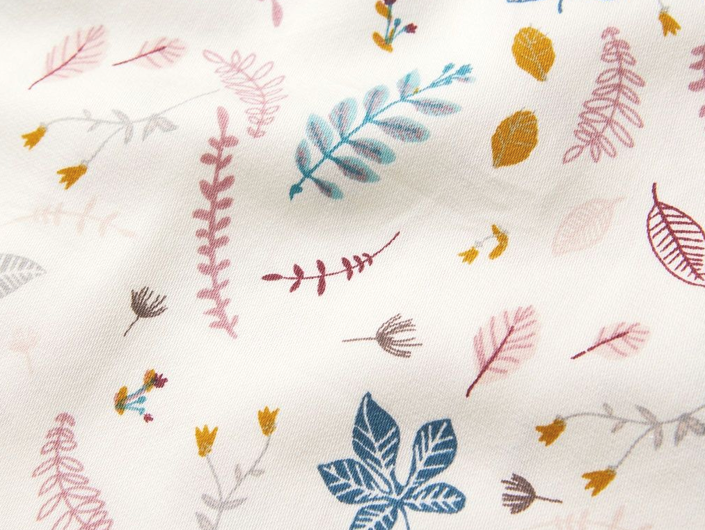 Puslehyndebetræk Pressed Leaves Rose - Cam Cam Copenhagen